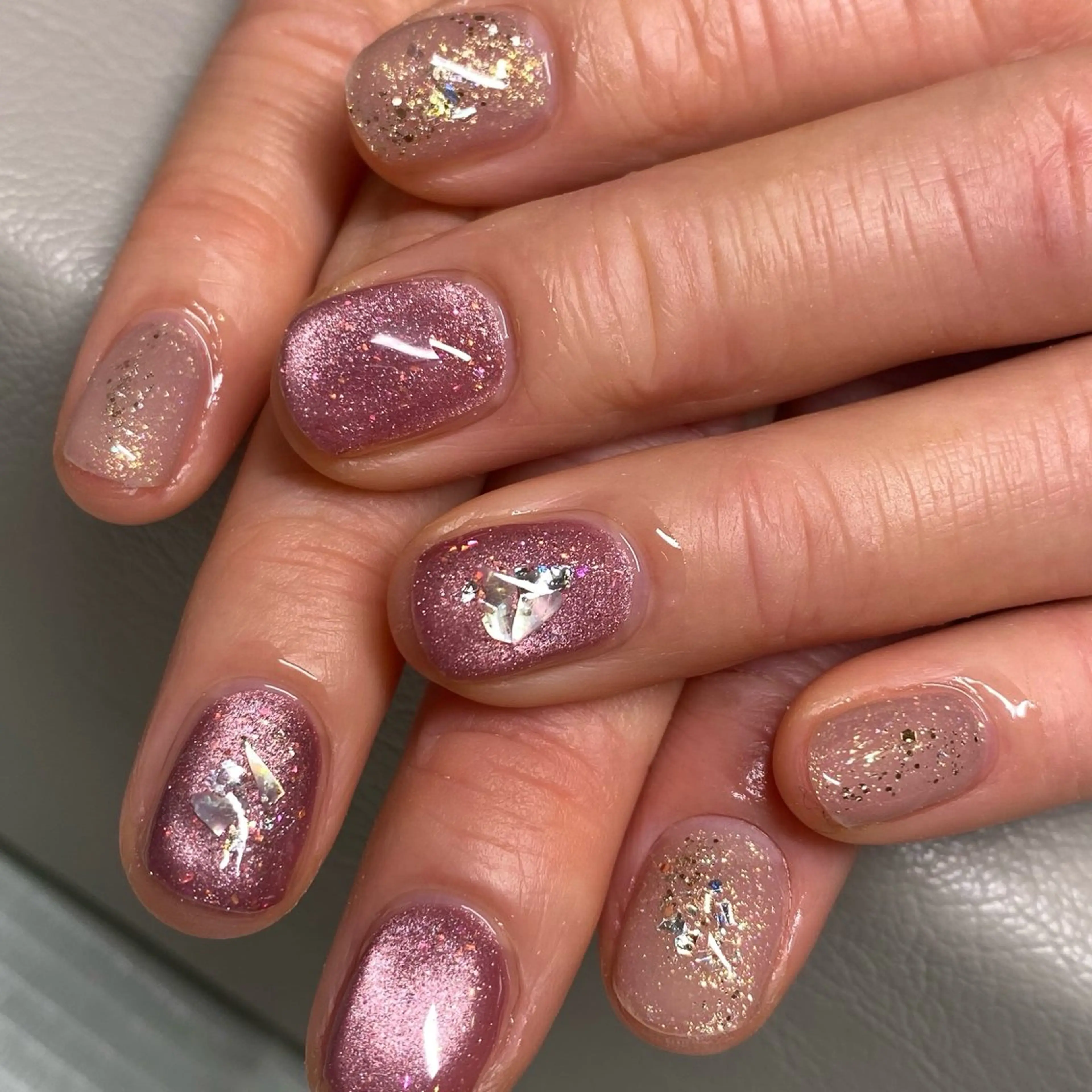 ネイル マグネットネイル ニュアンスネイル amuse ニュアンス/個性派のネイルデザイン