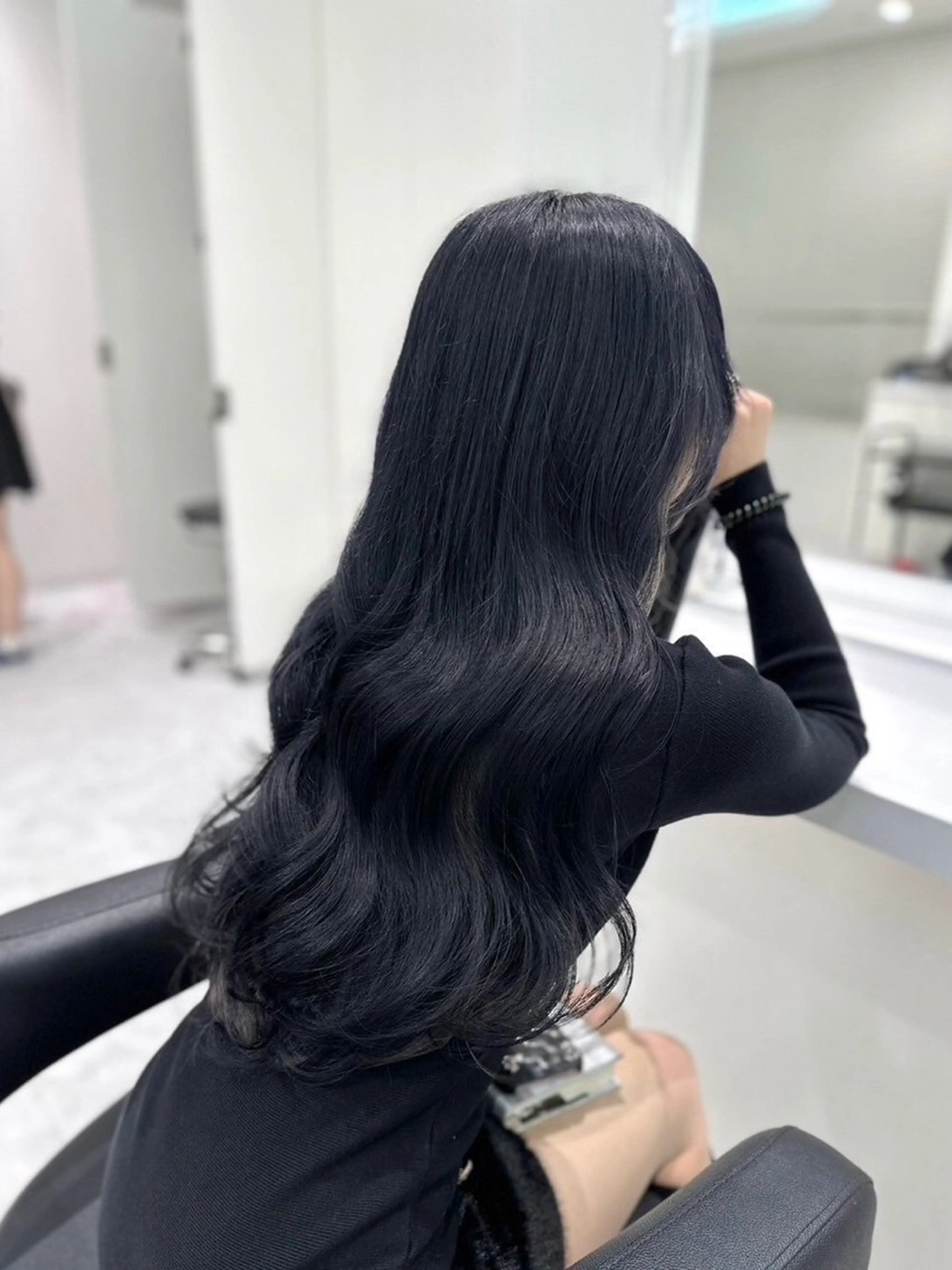 ロング カラー 莉汐🌙* :ﾟ 韓国系似合わせヘアーのヘアスタイル