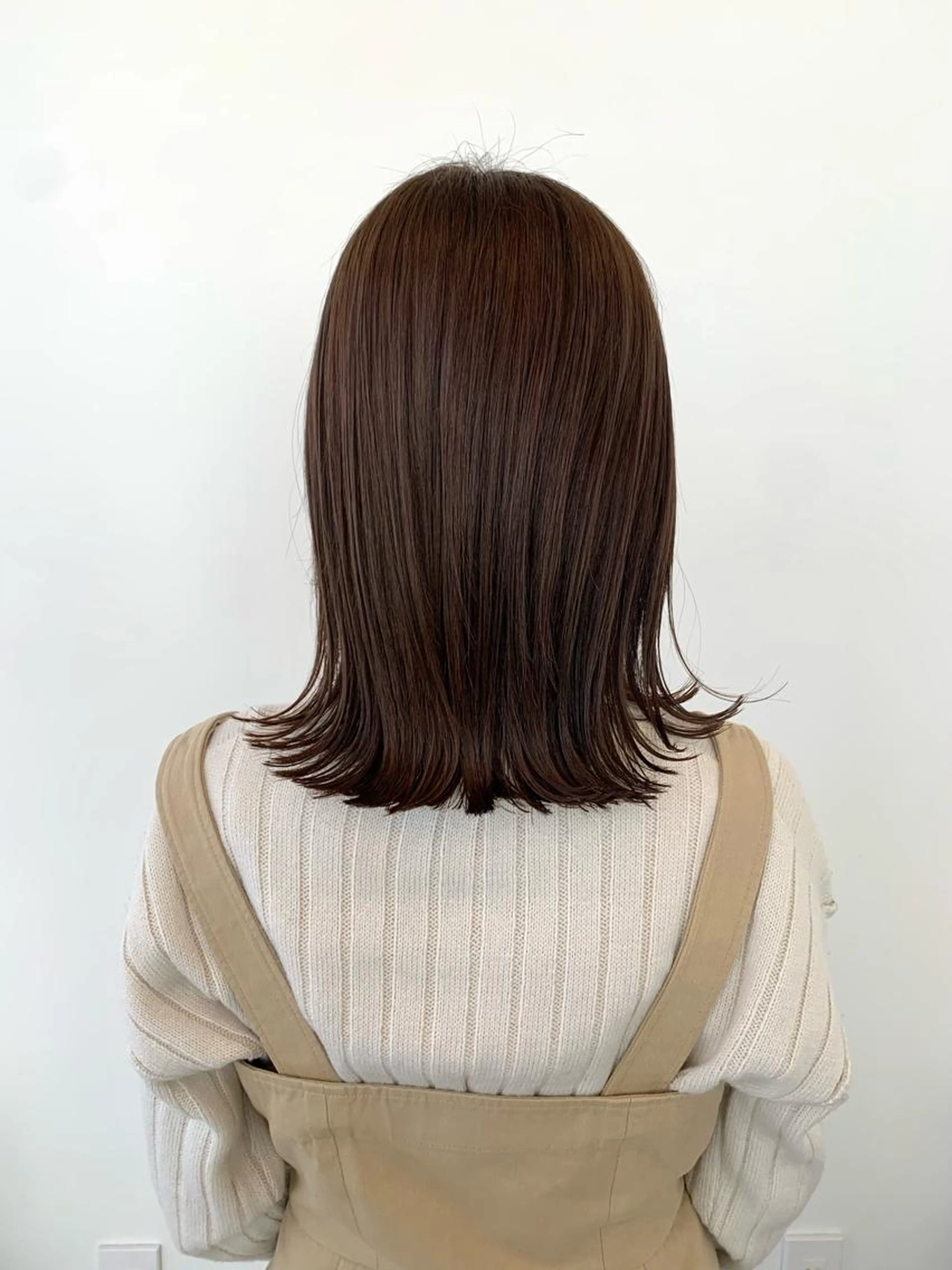 似合わせカット 低ダメージ透明感カラーの写真