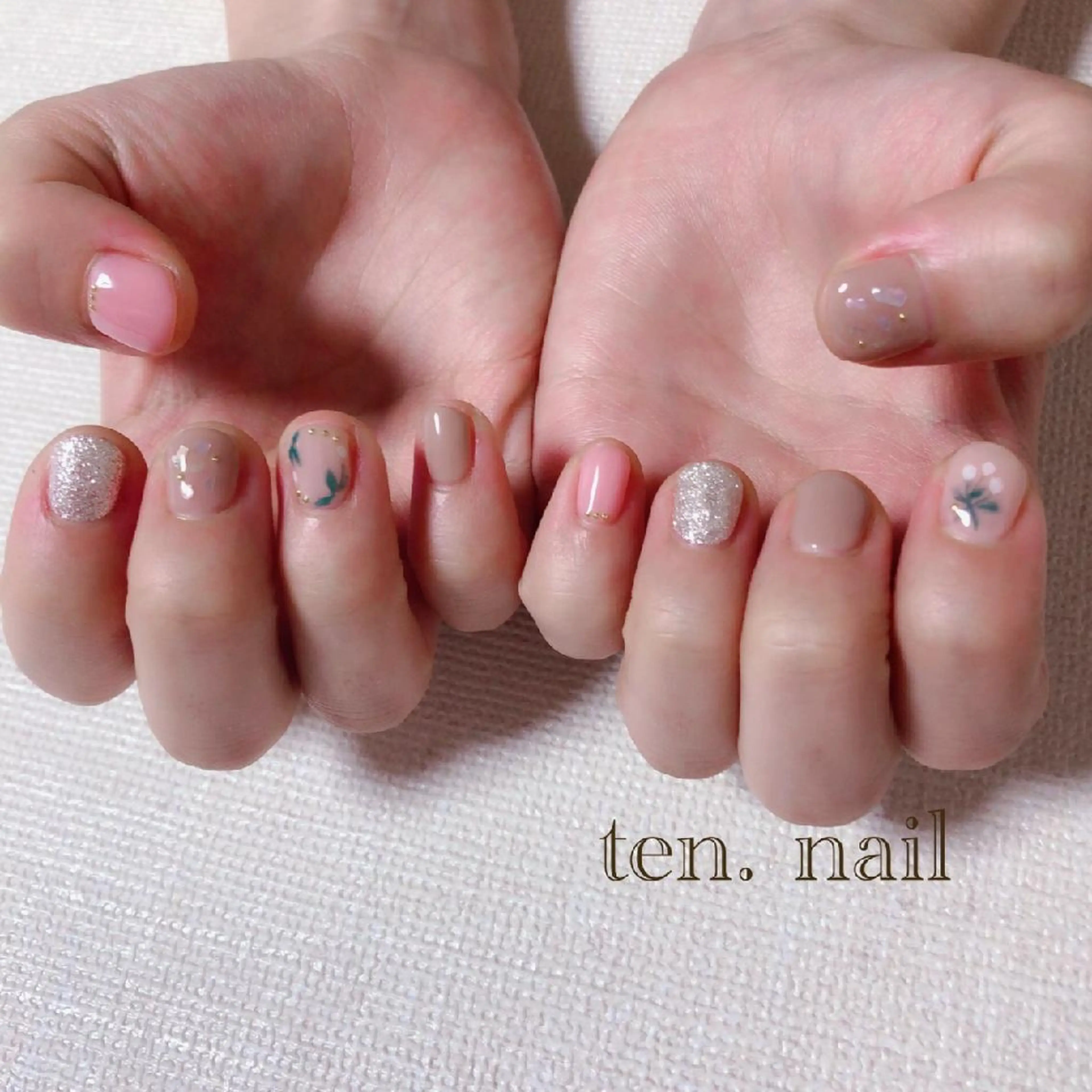 ネイル フラワーネイル ten.nail所属・ten. nailのネイルデザイン