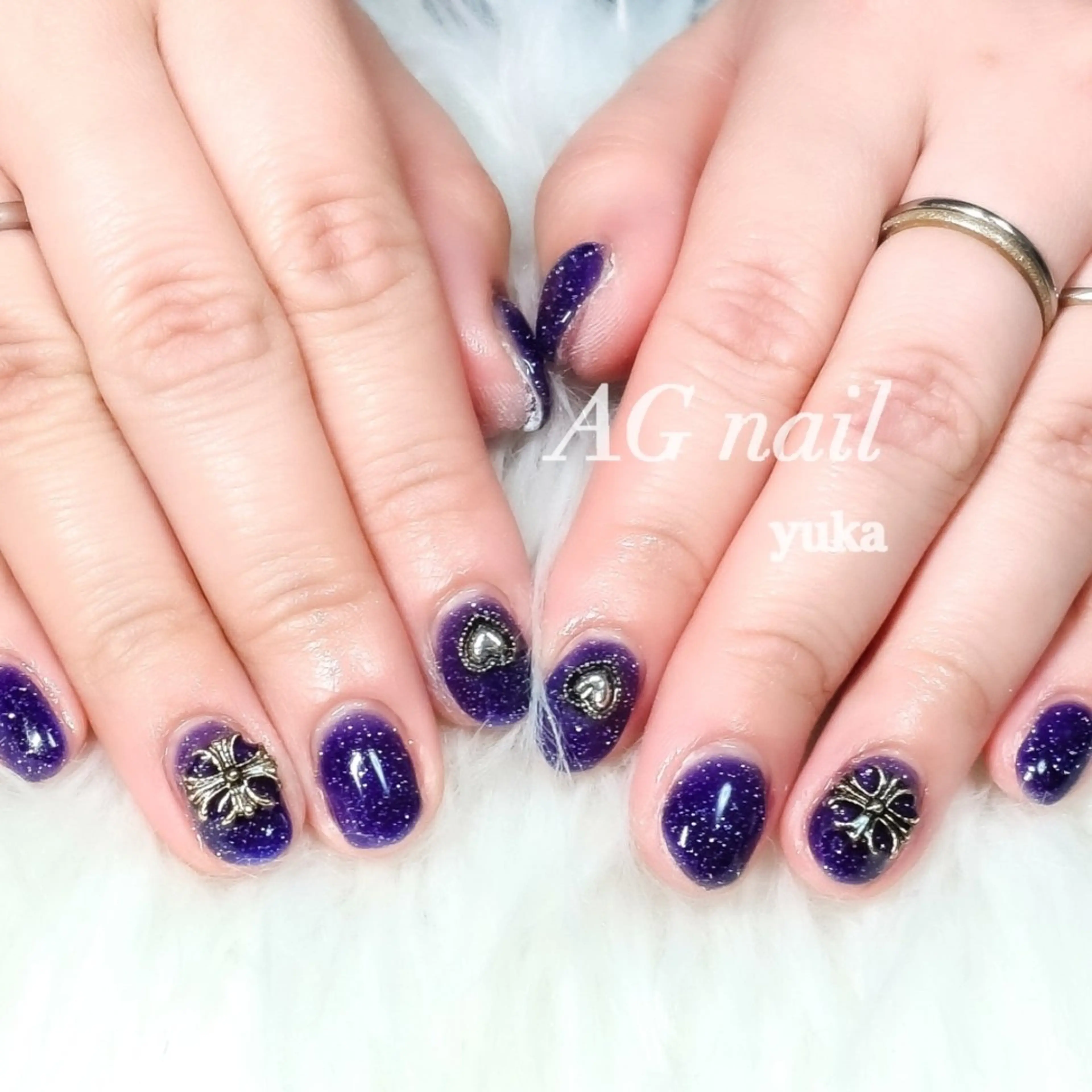 ネイル フラッシュネイル ワンカラーネイル ハンドネイル AGnail 富永  /オフ込みフィルインのネイルデザイン