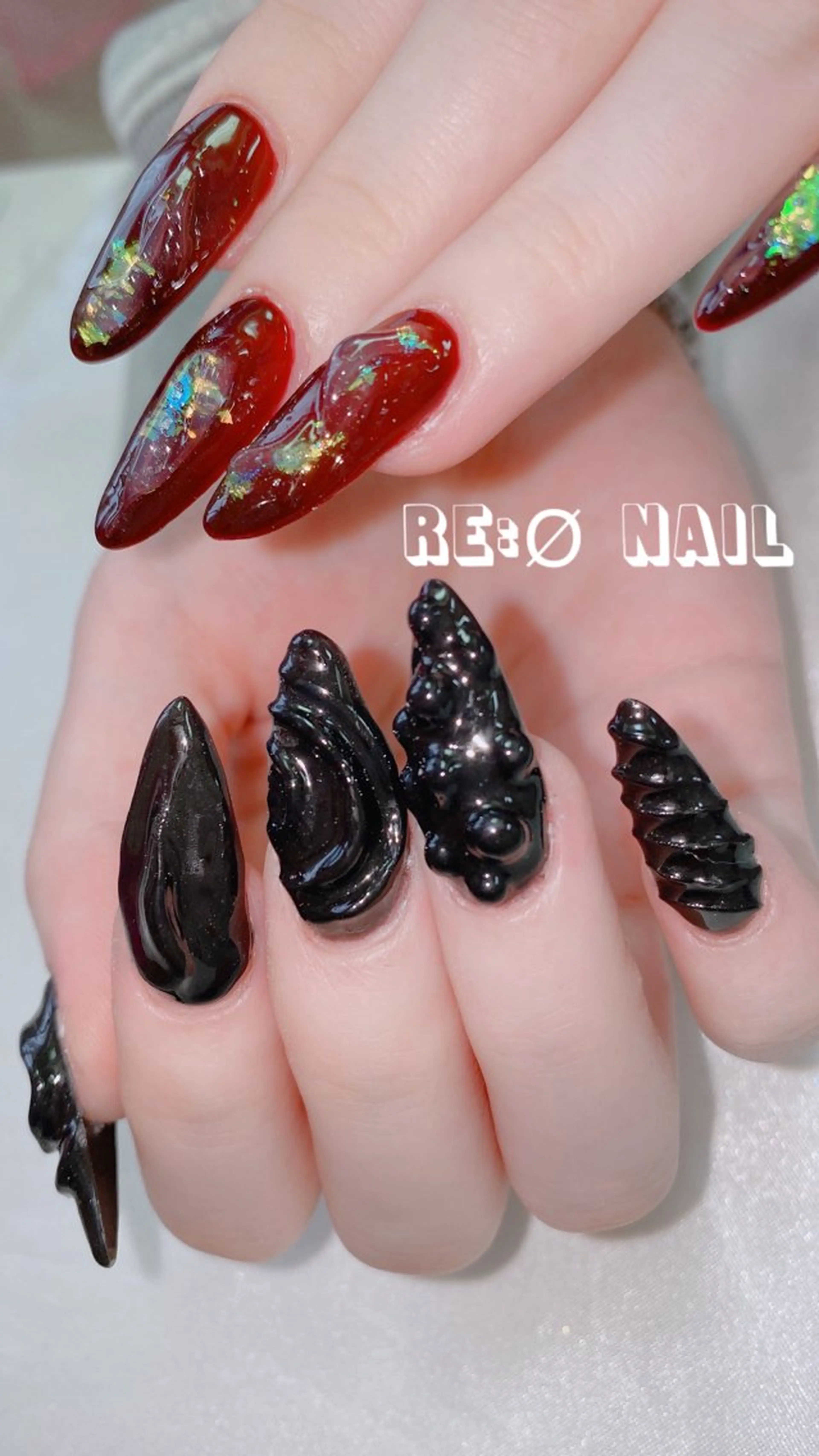 ネイル ハンドネイル Re:Ø nail 🩵TSUJIのネイルデザイン