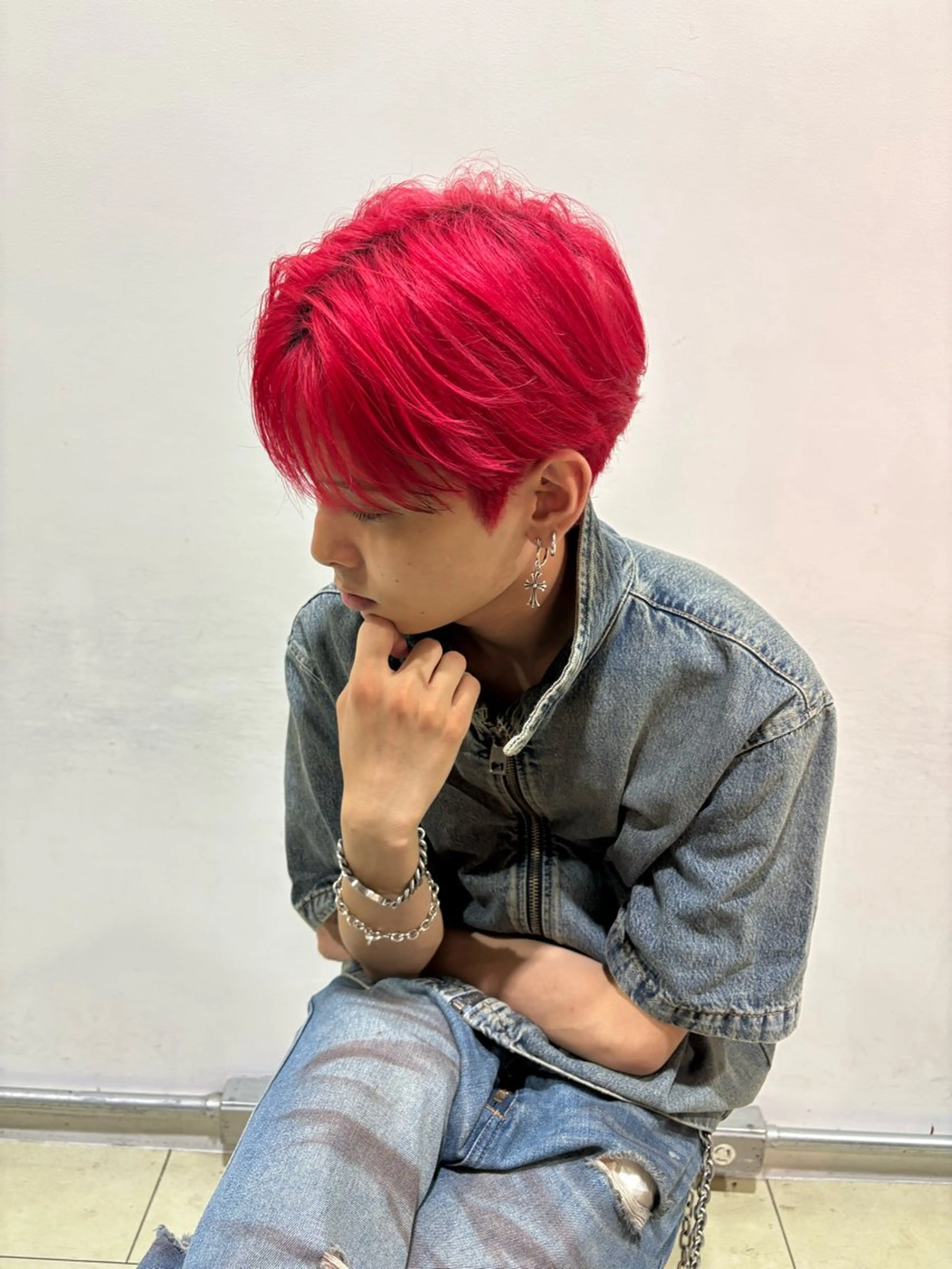 ショート カラー ヘアカラー 韓国レイヤー/ボブ /ジュンエイのヘアスタイル