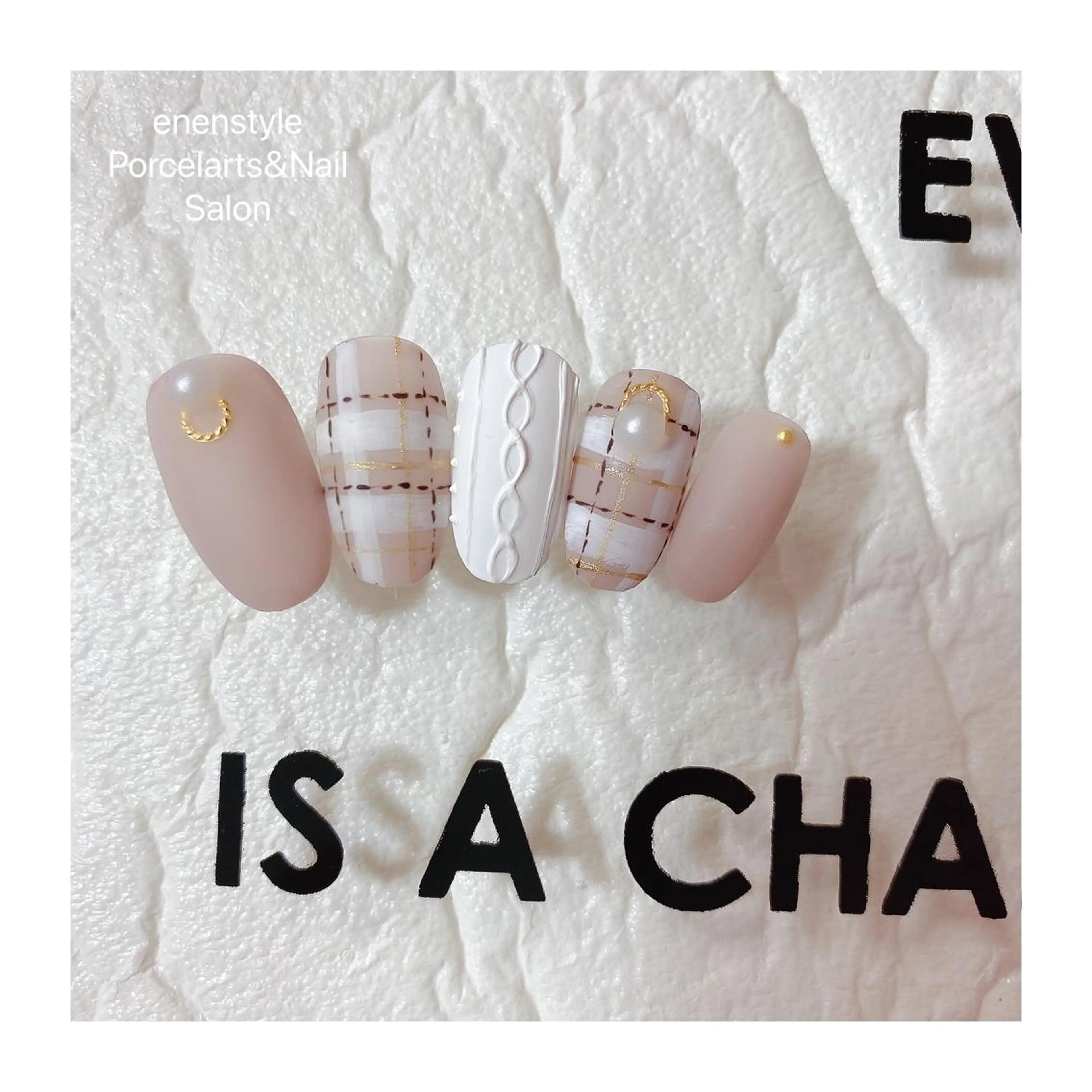 ミディアム ネイル ハンドネイル 👑enen style👑のネイルデザイン