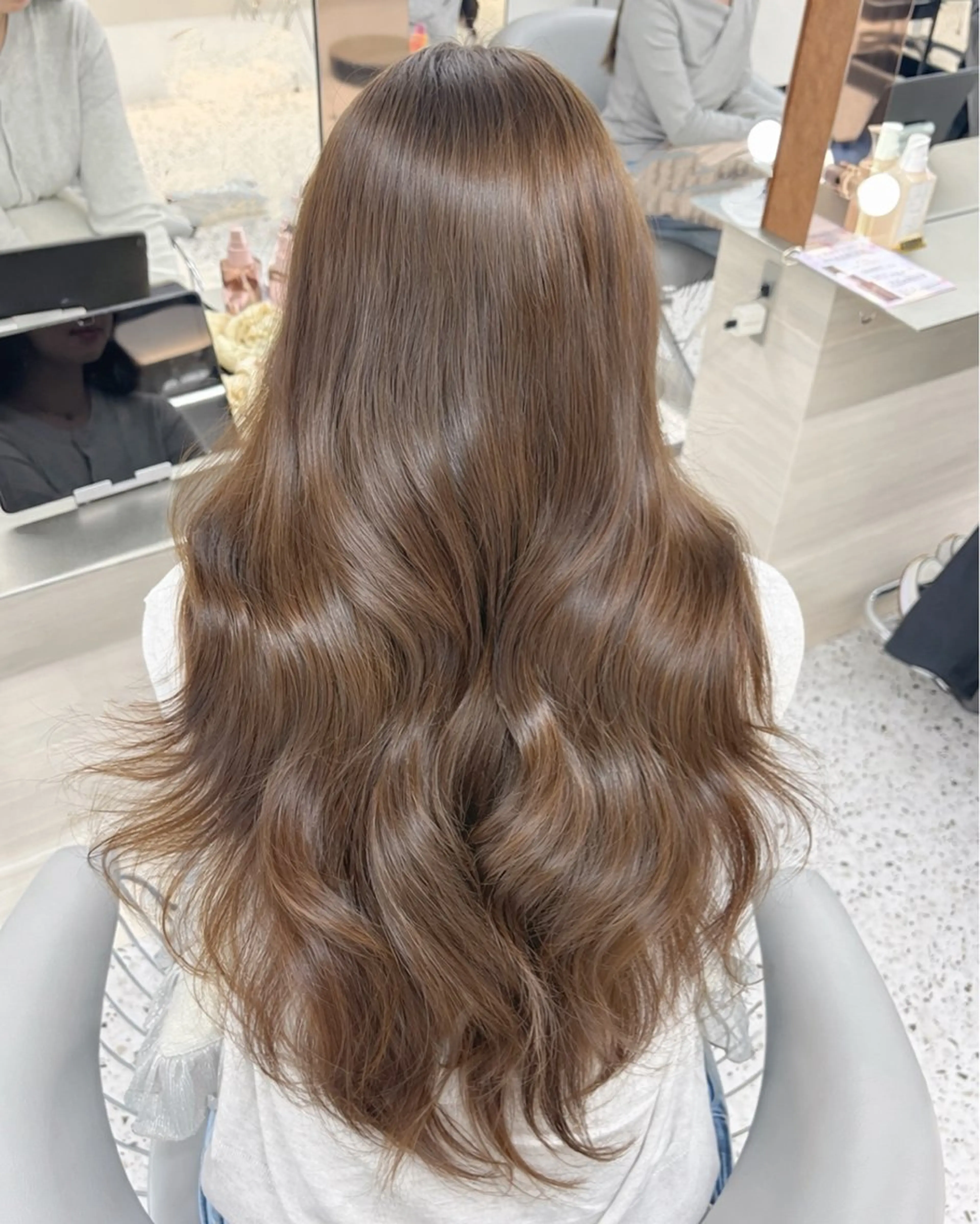 ロング カット ヘアカラー トリートメント 似合わせレイヤー / minami ⟡.·のヘアスタイル