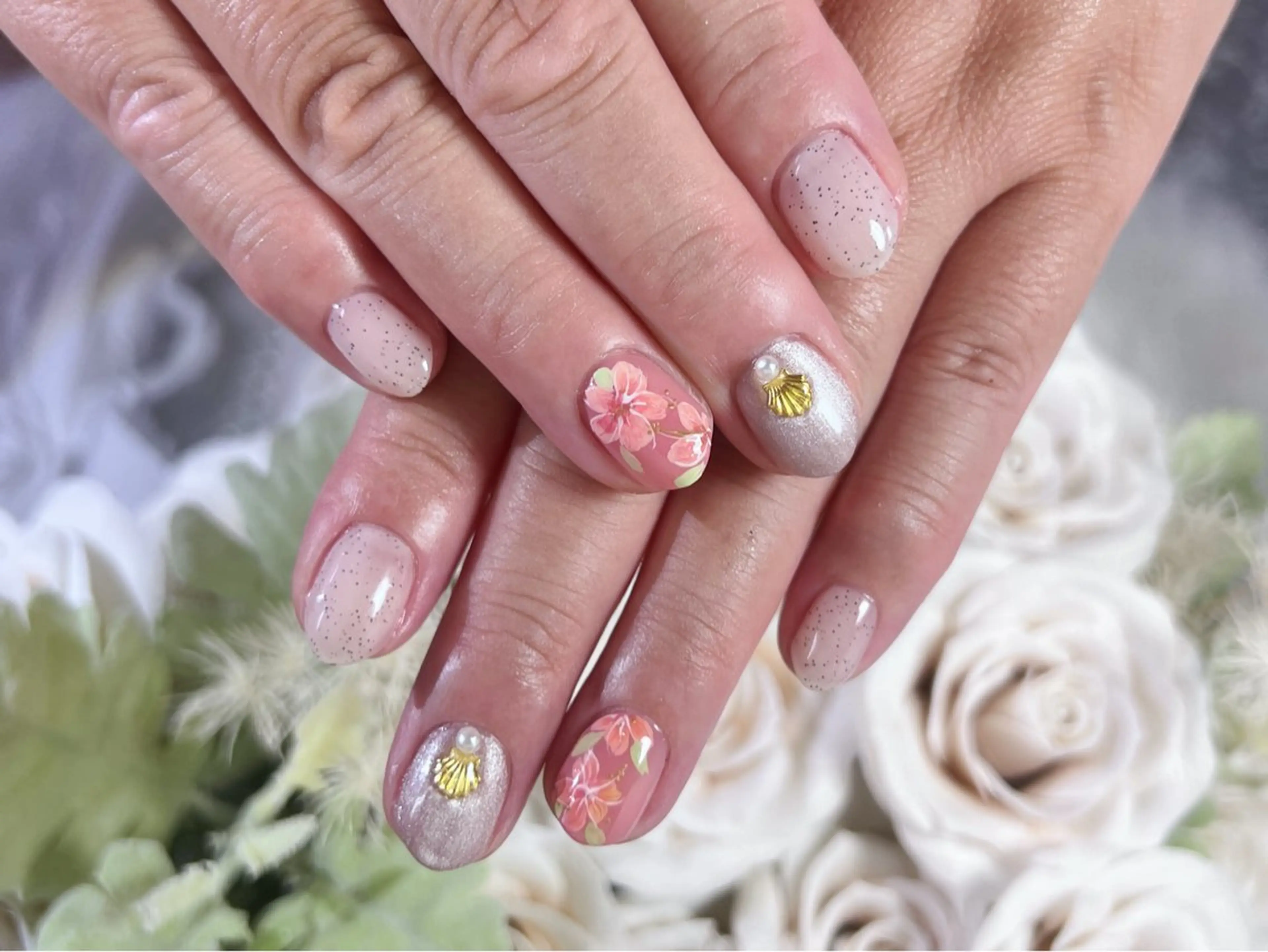 ネイル ロングネイル 持ち込み スカルプネイル ワンホンネイル ハンドネイル Painty nailのネイルデザイン