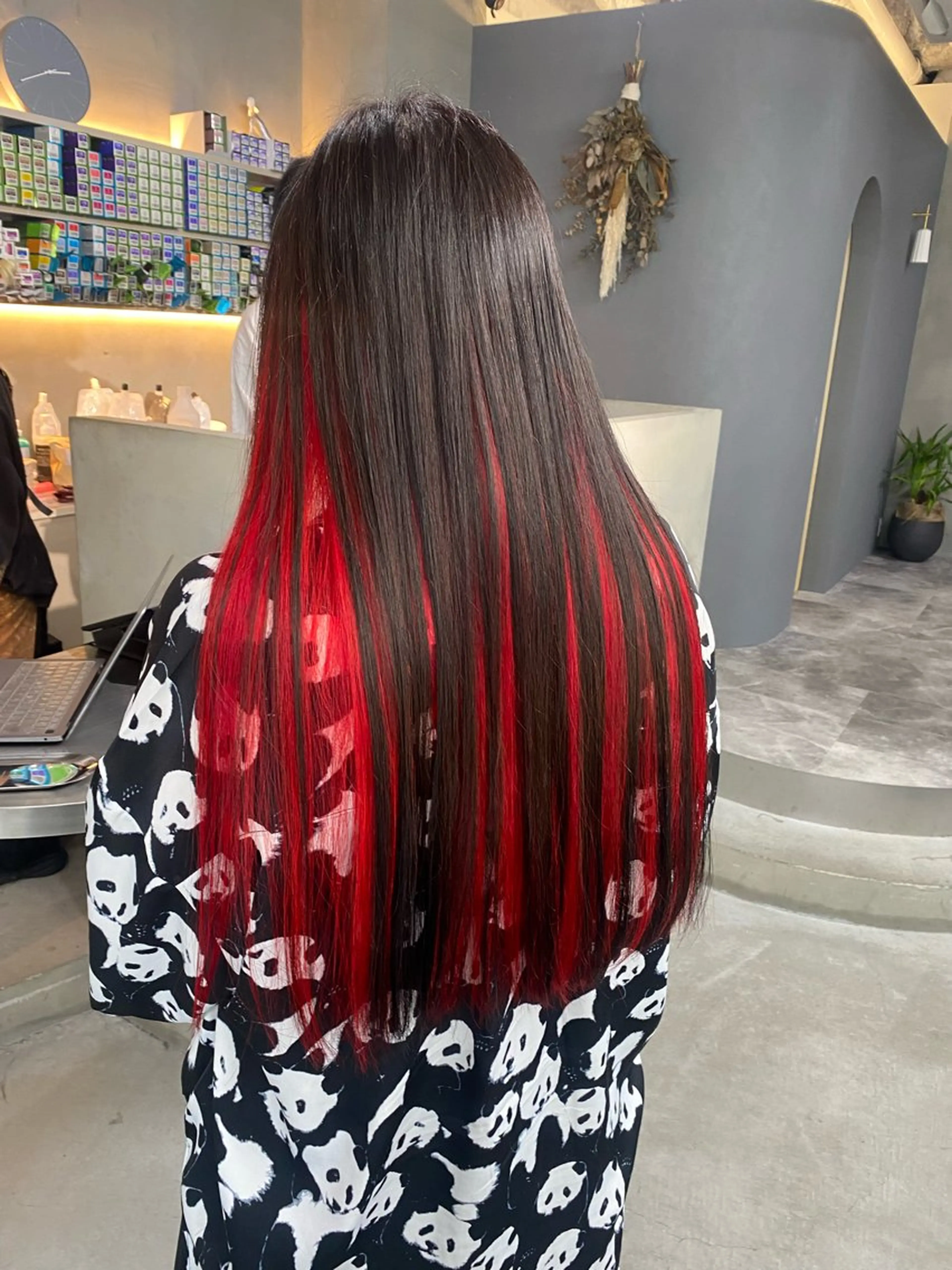 ロング カラー ヘアカラー 前橋 姫奈のヘアスタイル