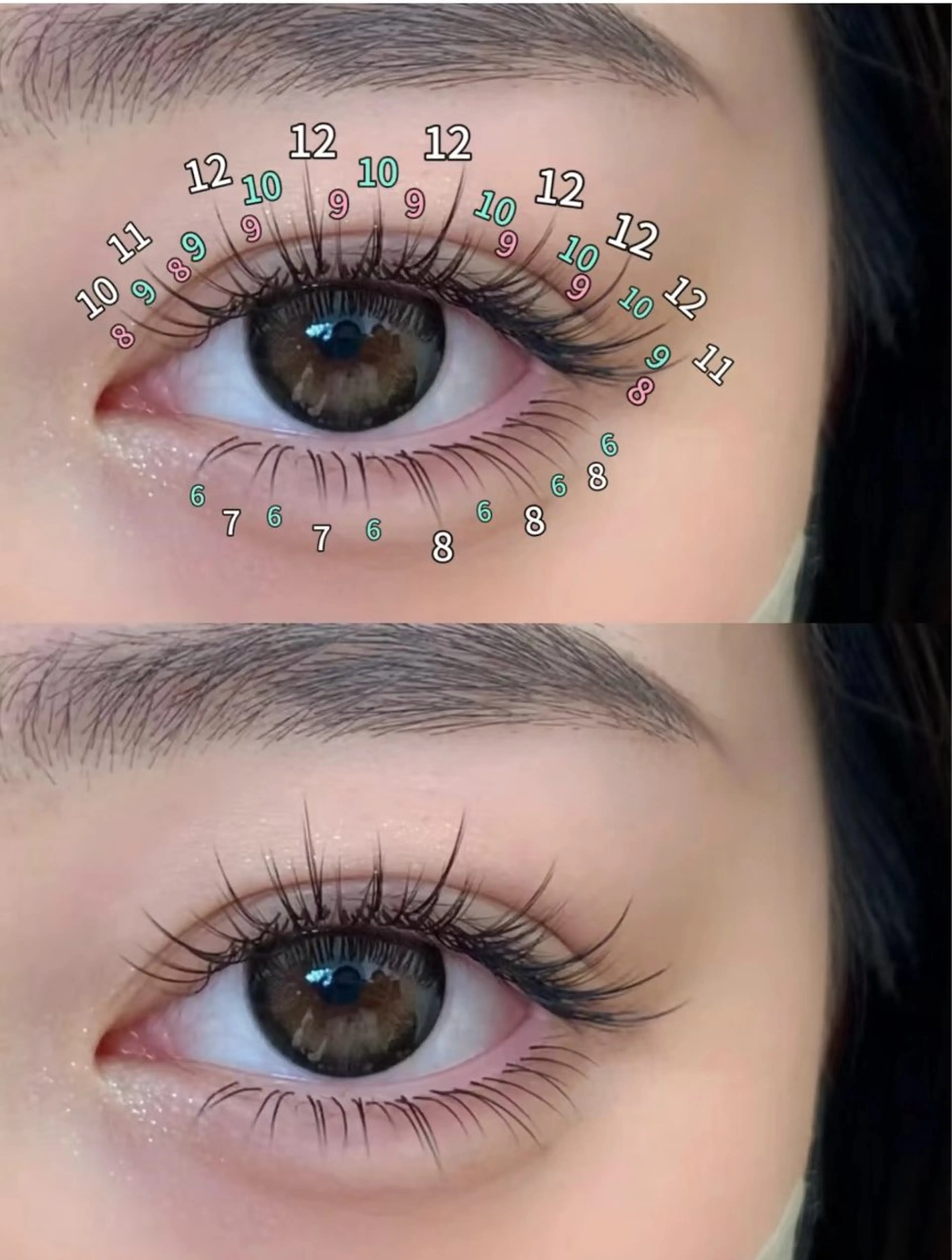 マツエク・マツパ 代々木アリスト ふみのマツエク・マツパデザイン