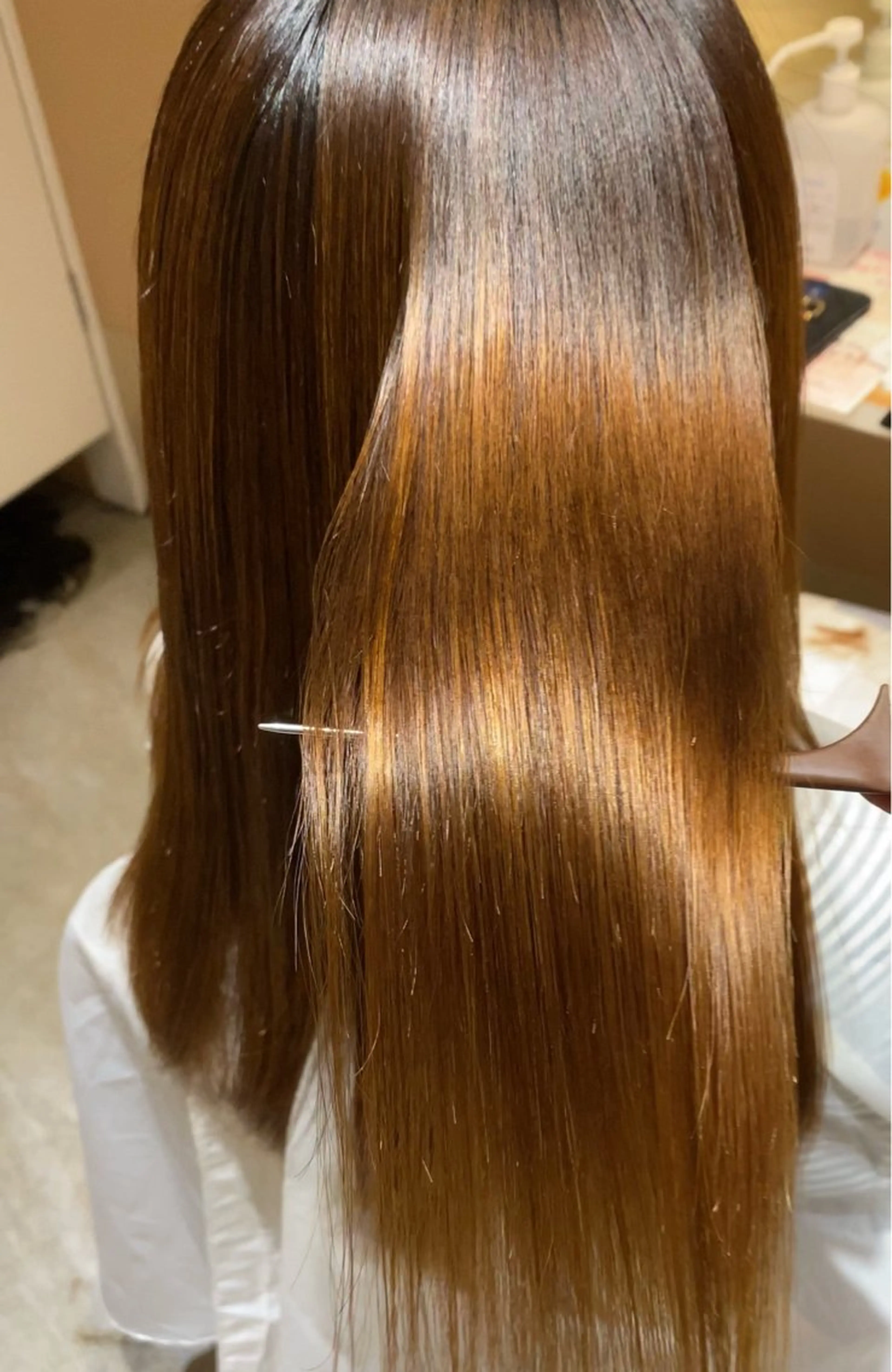 ロング 髪質改善 トリートメント 鄭 勇太のヘアスタイル