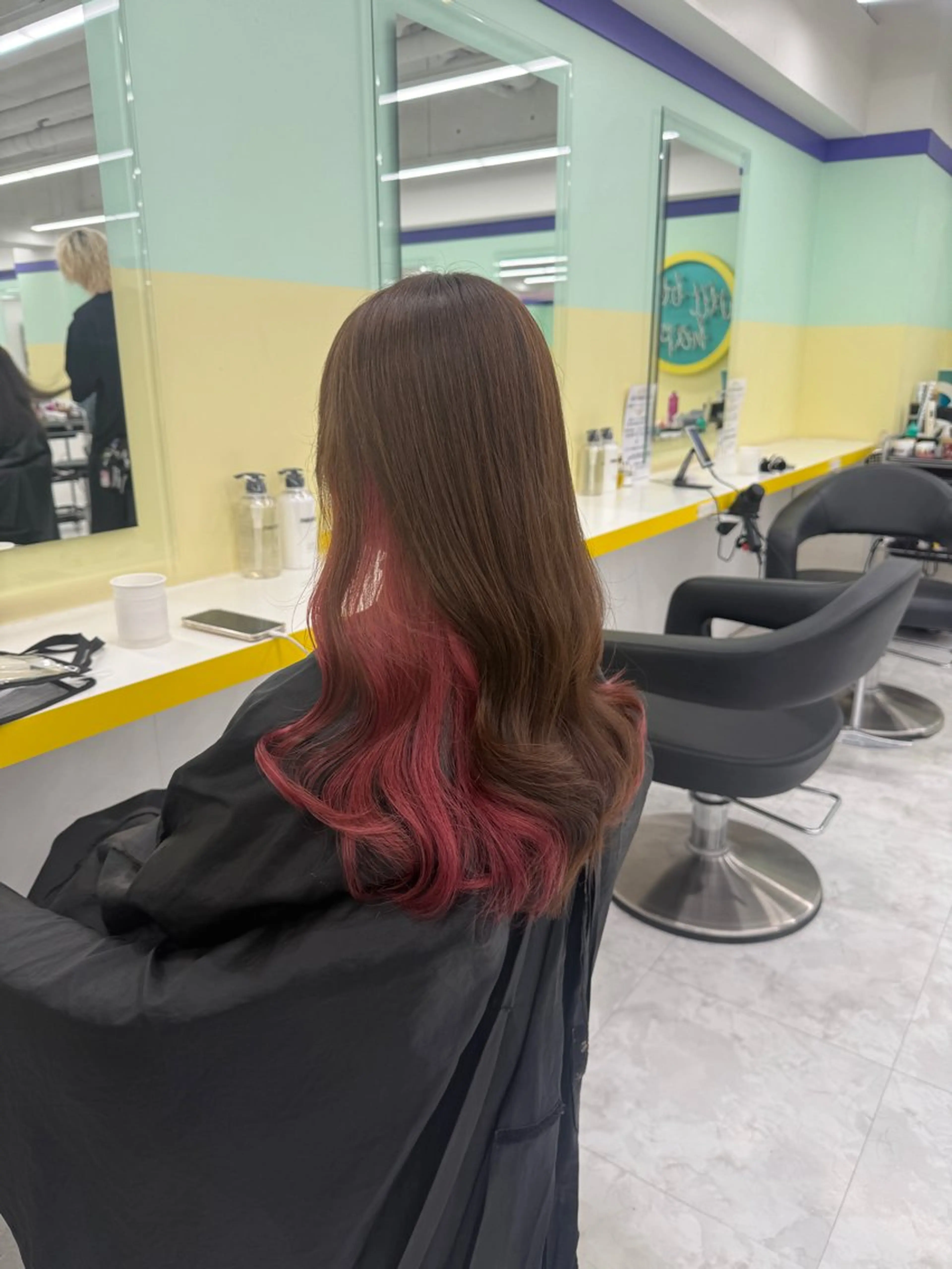 ロング カラー ヘアアレンジ インナーカラー ヘアカラー トリートメント ヘアセット 🎀Girly艶髪カ ラー🎀Harukaのヘアスタイル