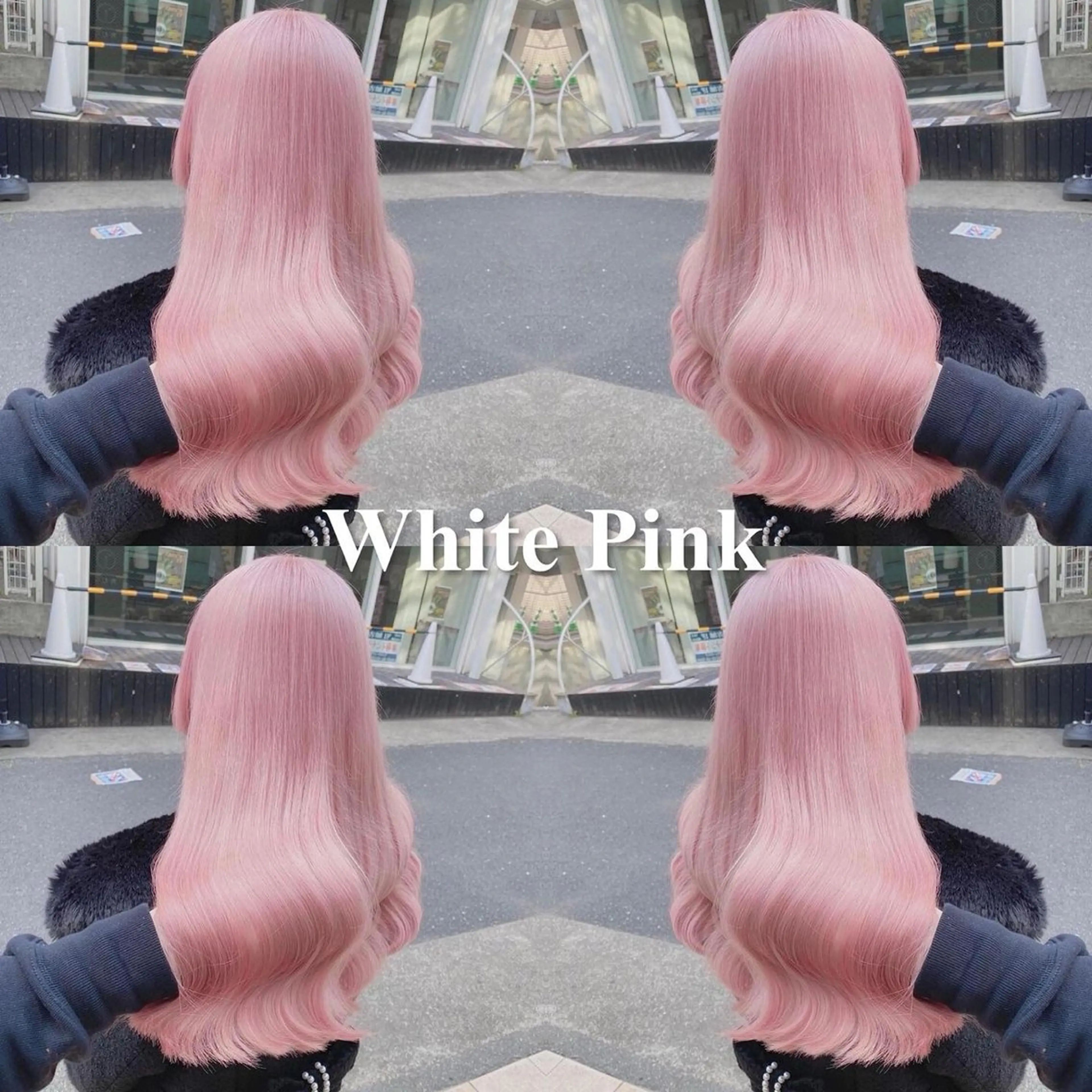 セミロング カラー アッシュ アッシュグレー ベージュカラー ブリーチ ブロンド 【美髪ハイトーン】 髪質改善/大和🎀のヘアスタイル