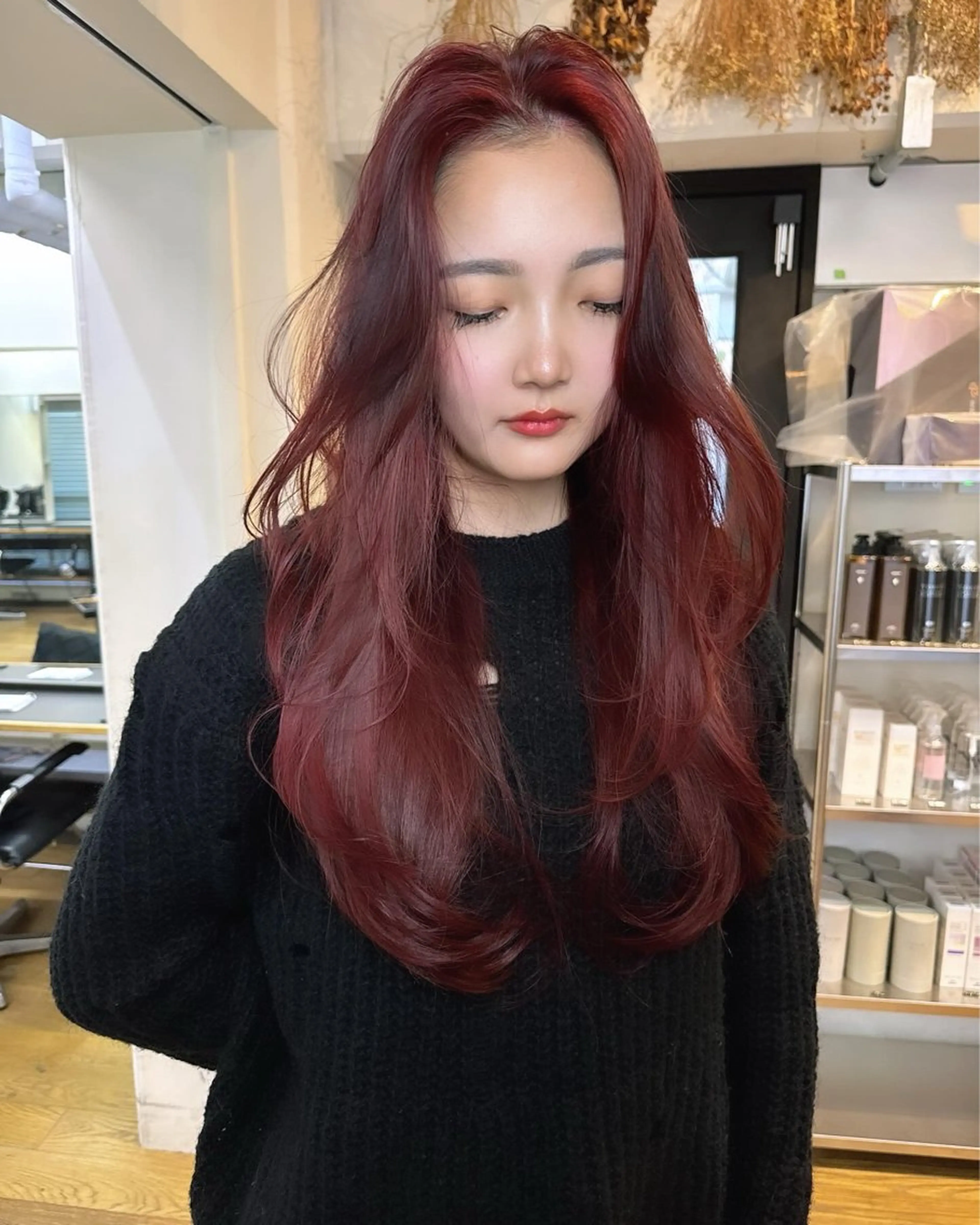 ロング 🇨🇳ワンホンヘア 下田鉄也のヘアスタイル