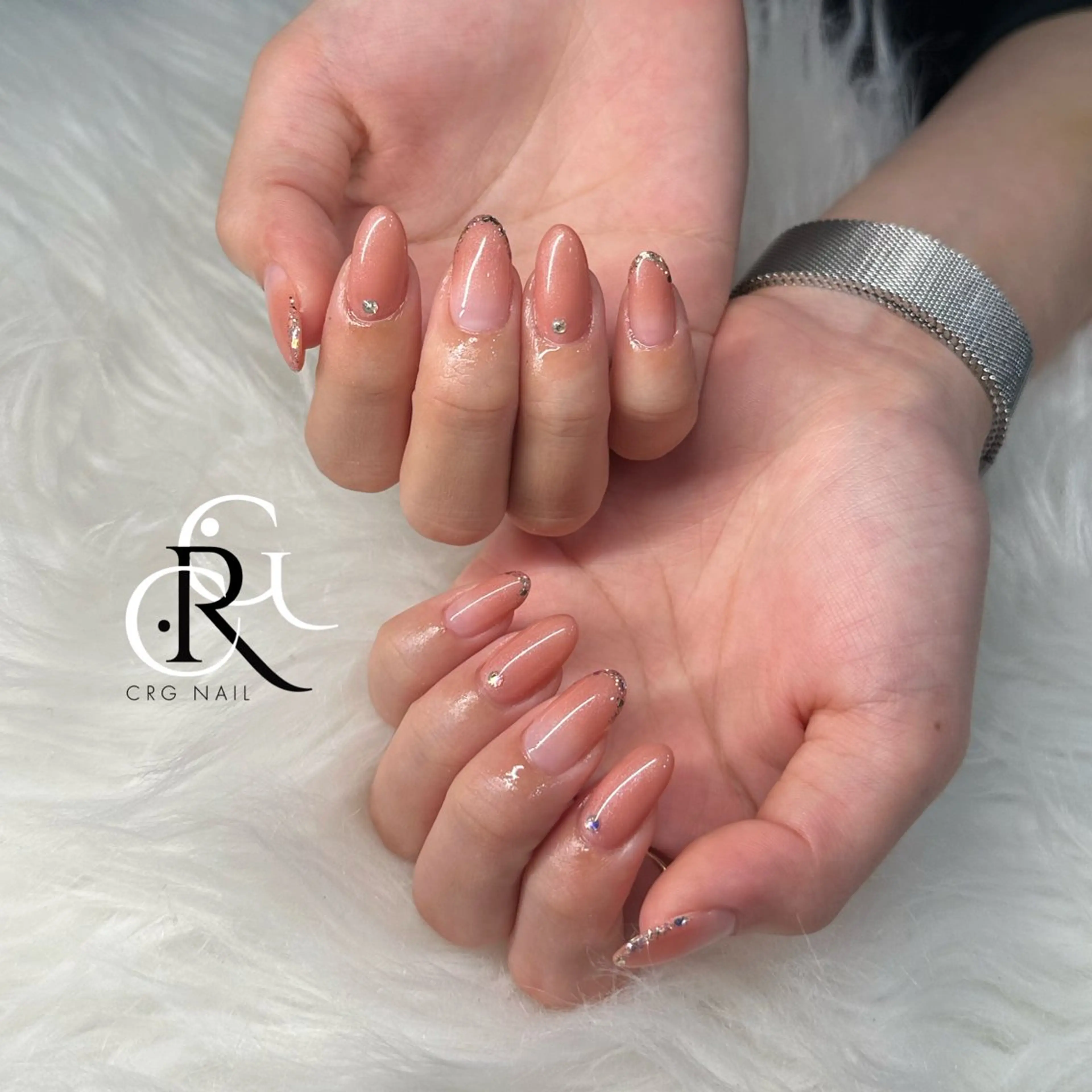 ネイル ピンク ハンドネイル 美フォルム✨ CRG　RURIのネイルデザイン