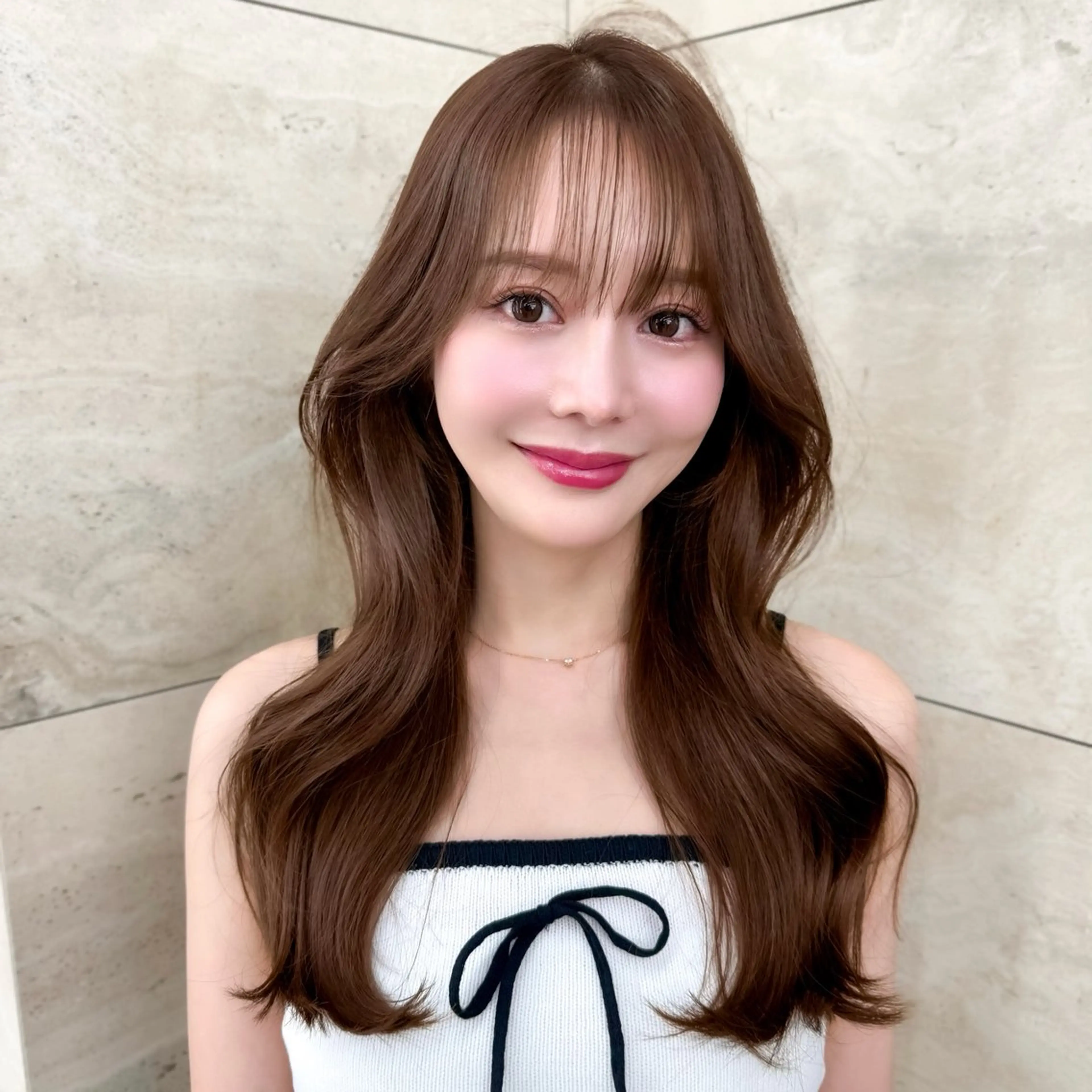 ロング カラー カット ヘアカラー トリートメント 韓国ヘア🇰🇷 レイヤー/芝春樹のヘアスタイル