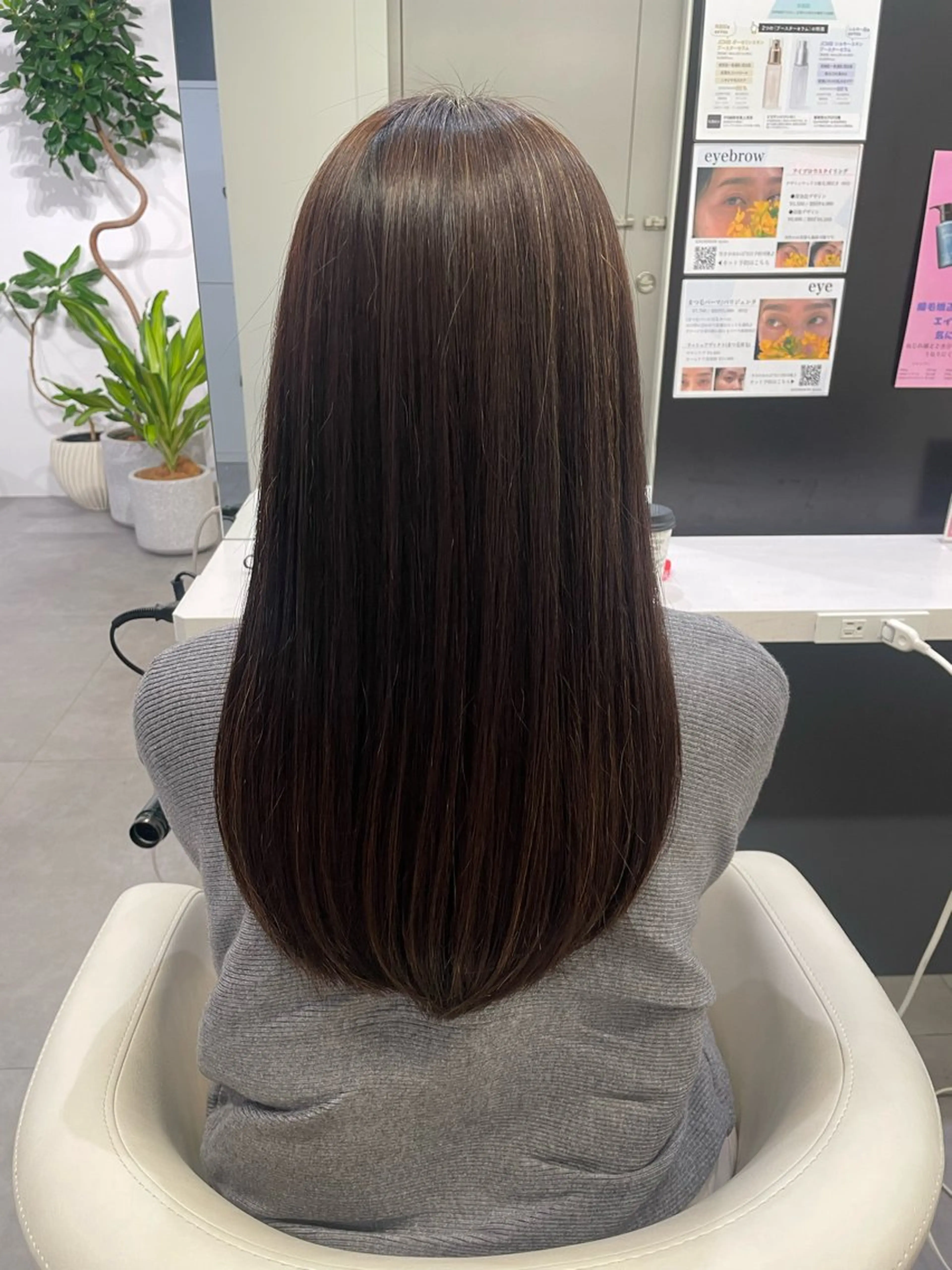 ロング パーマ 髪質改善 ストレートパーマ カラーモデル募集/ 森本明花のヘアスタイル