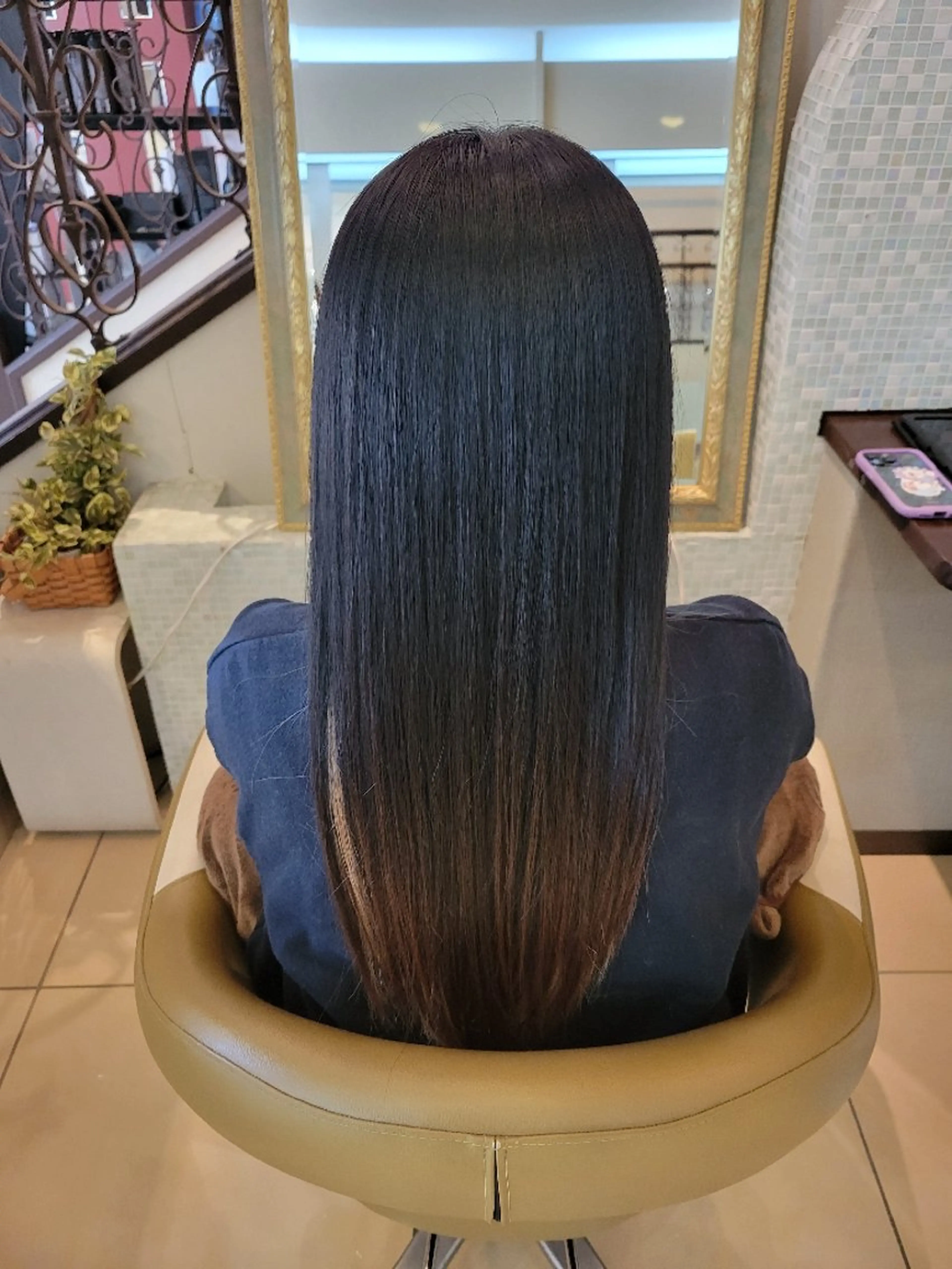 ロング トリートメント 酸熱トリートメント さとう かなこのヘアスタイル