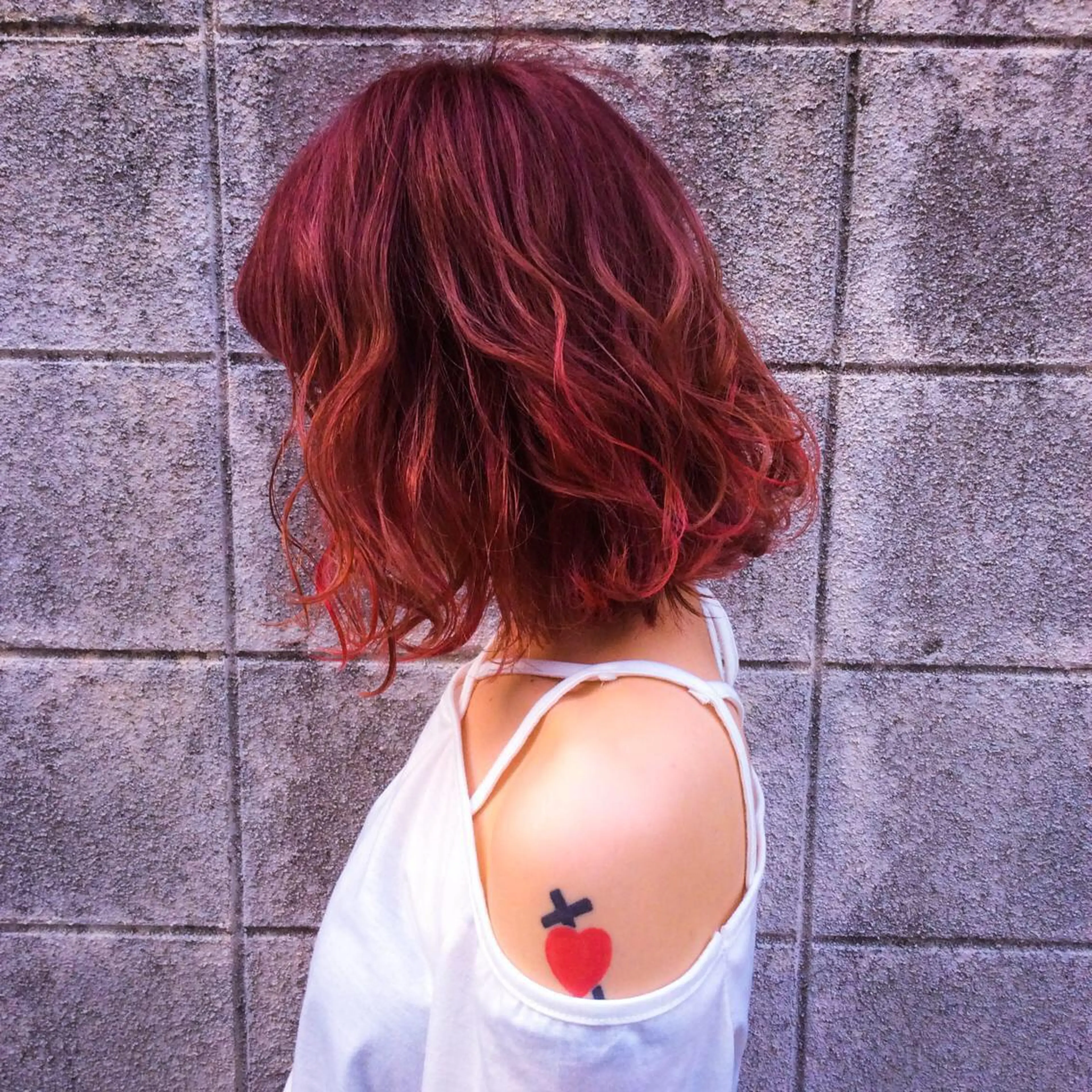 ミディアム ヘアカラー トリートメント 堀江/心斎橋/西大橋 四ツ橋【Vers】のヘアスタイル