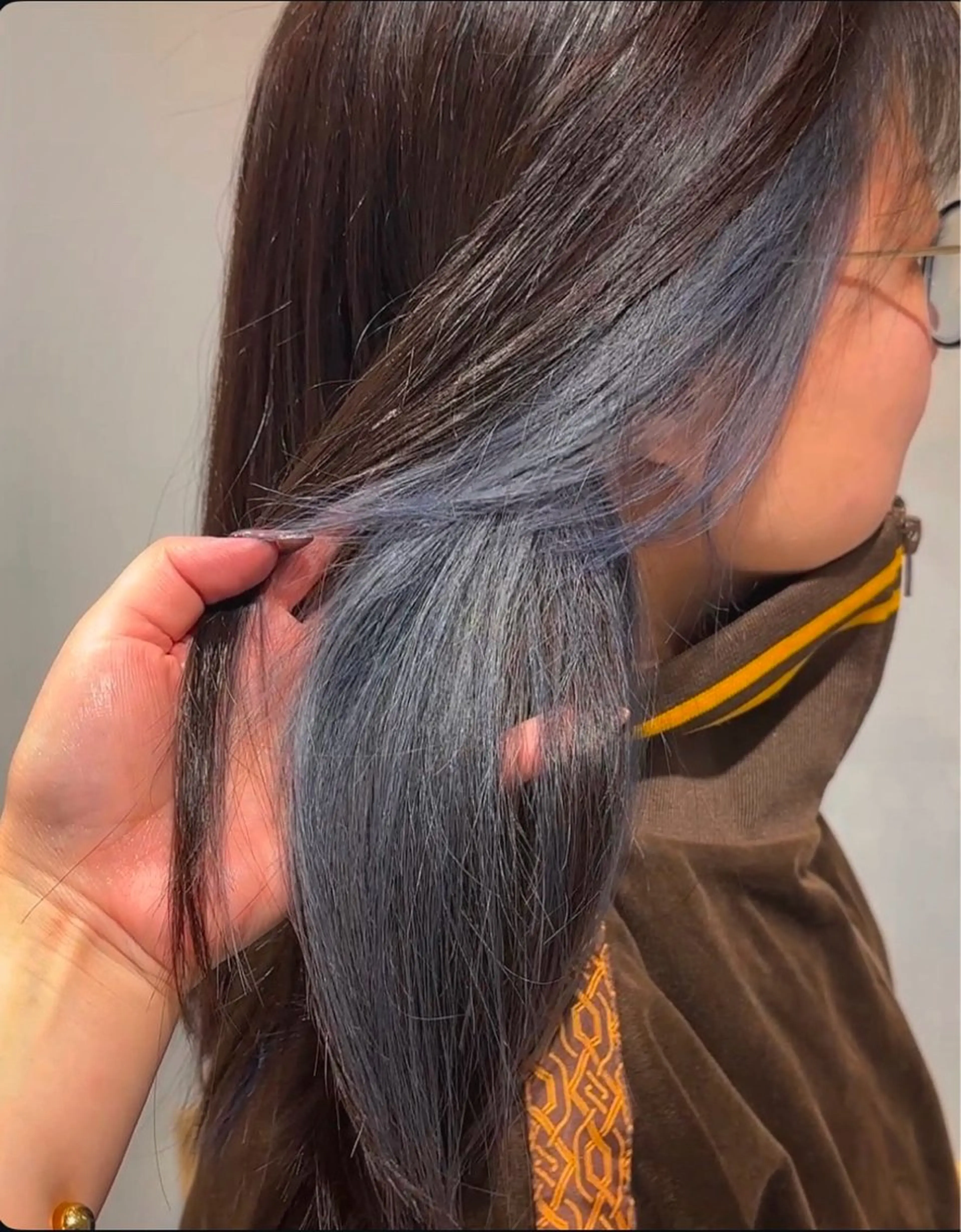 ミディアム カラー ヘアカラー 唐澤 千尋のヘアスタイル
