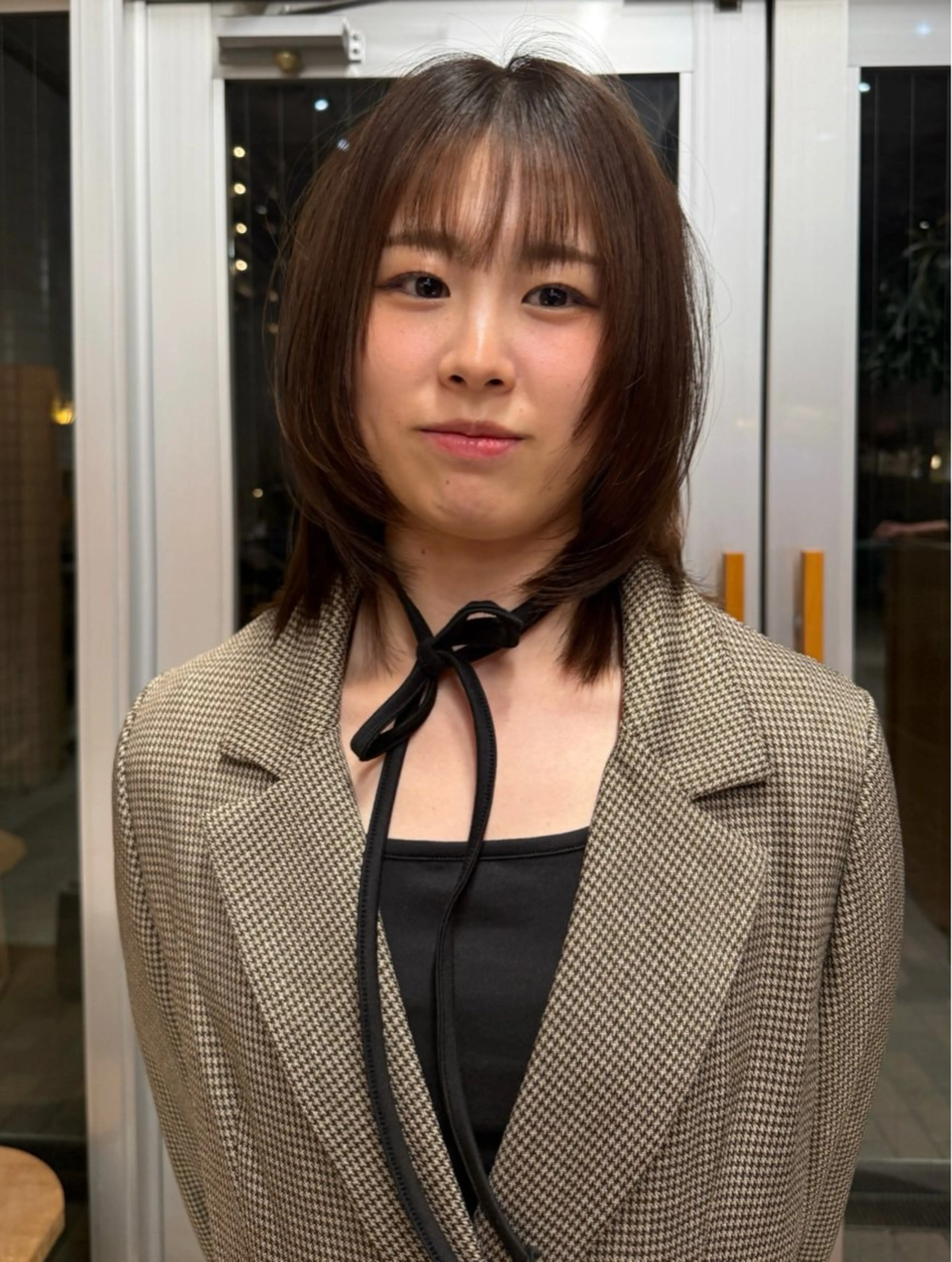 ミディアム chisato☁️ カットカラーモデルのヘアスタイル