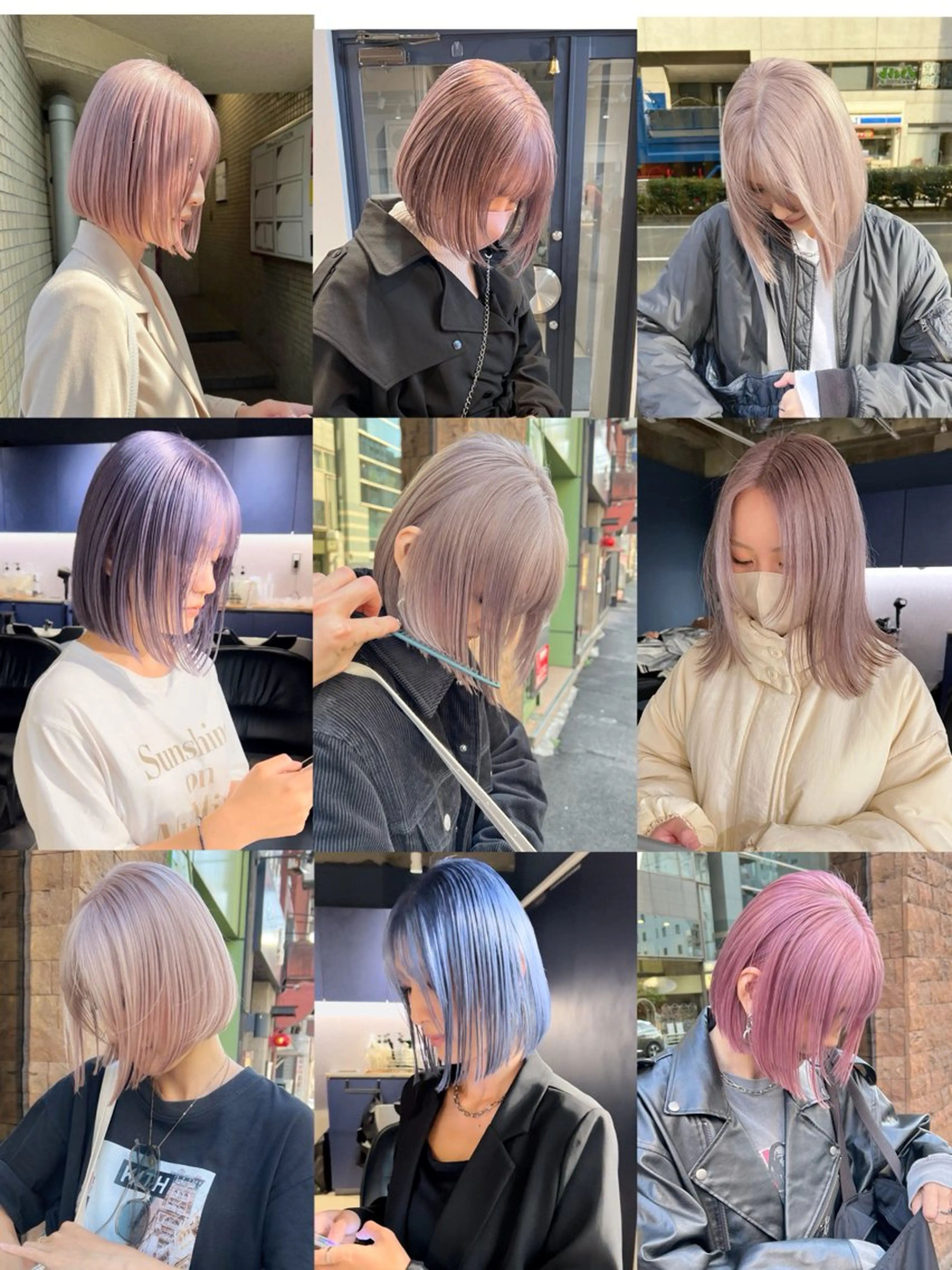 ショート 🌈ハイトーン/ボブ 🌈のヘアスタイル