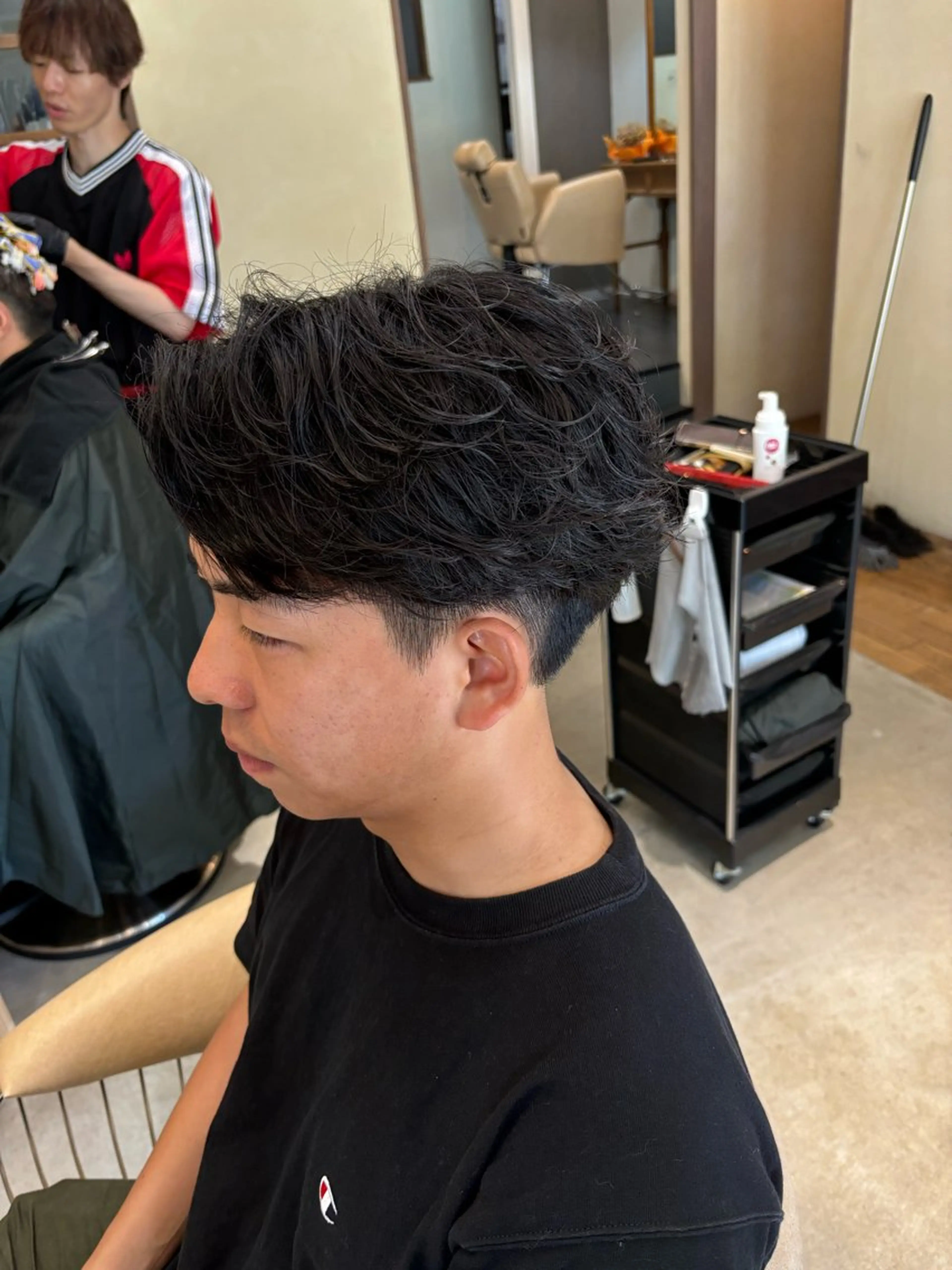 ショート メンズ カット パーマ 鹿児島 TSUBASAのヘアスタイル