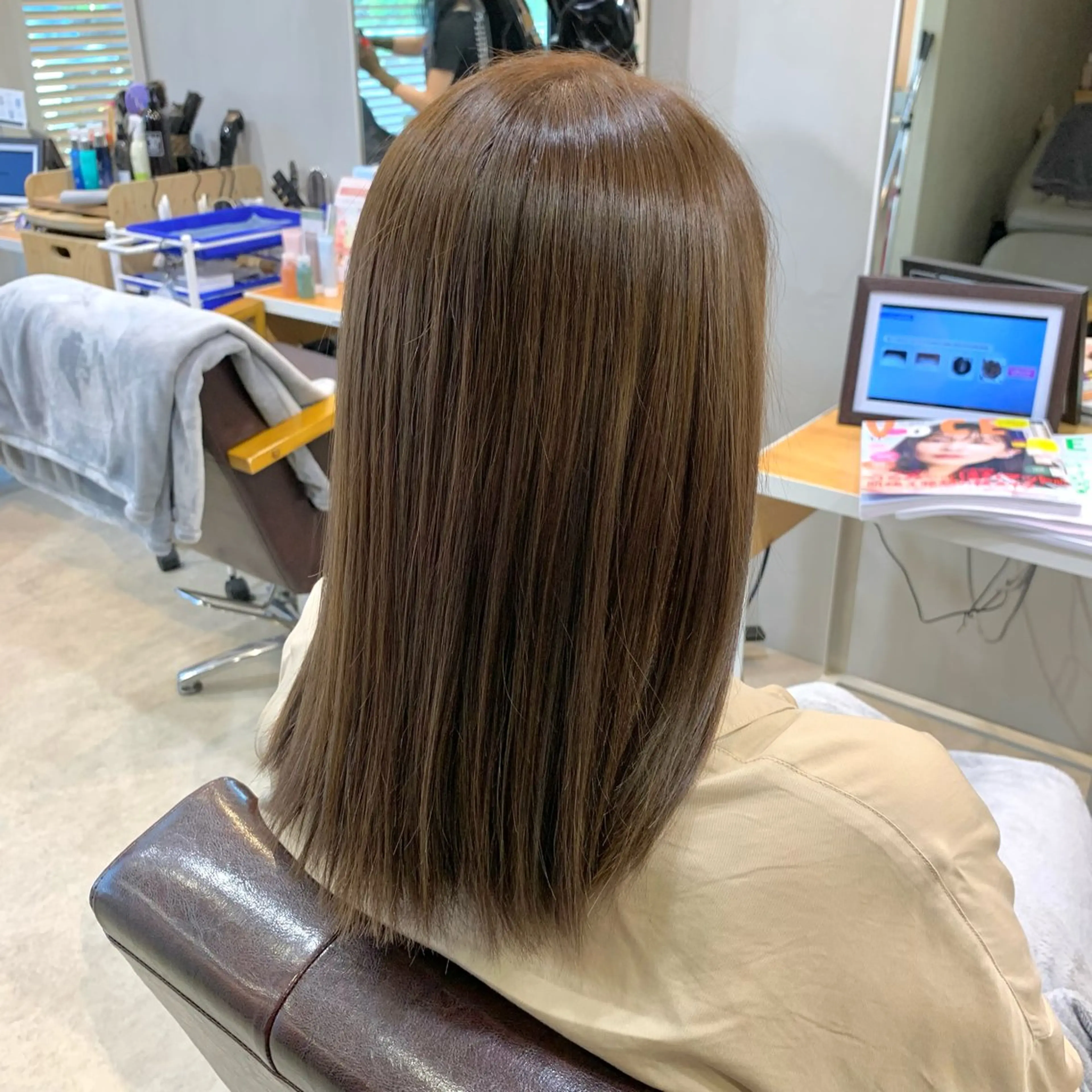 ミディアム カラー ブラウンカラー 🟢三上亮/ Relation🟢のヘアスタイル