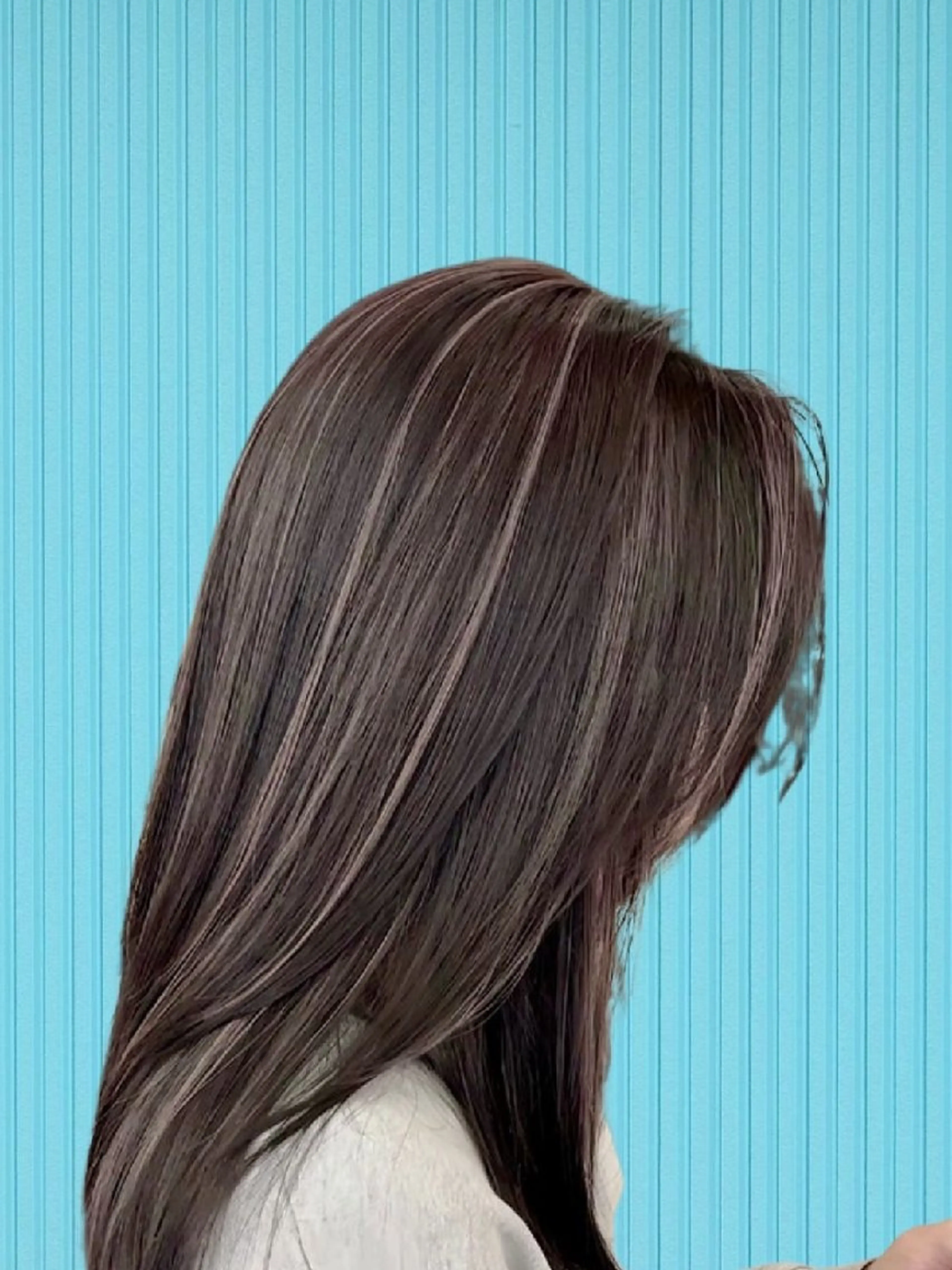 ロング カラー カット ヘアカラー トリートメント ヘッドスパ 髪質改善＆白髪ぼかし カラー♡店長みやけ♡のヘアスタイル