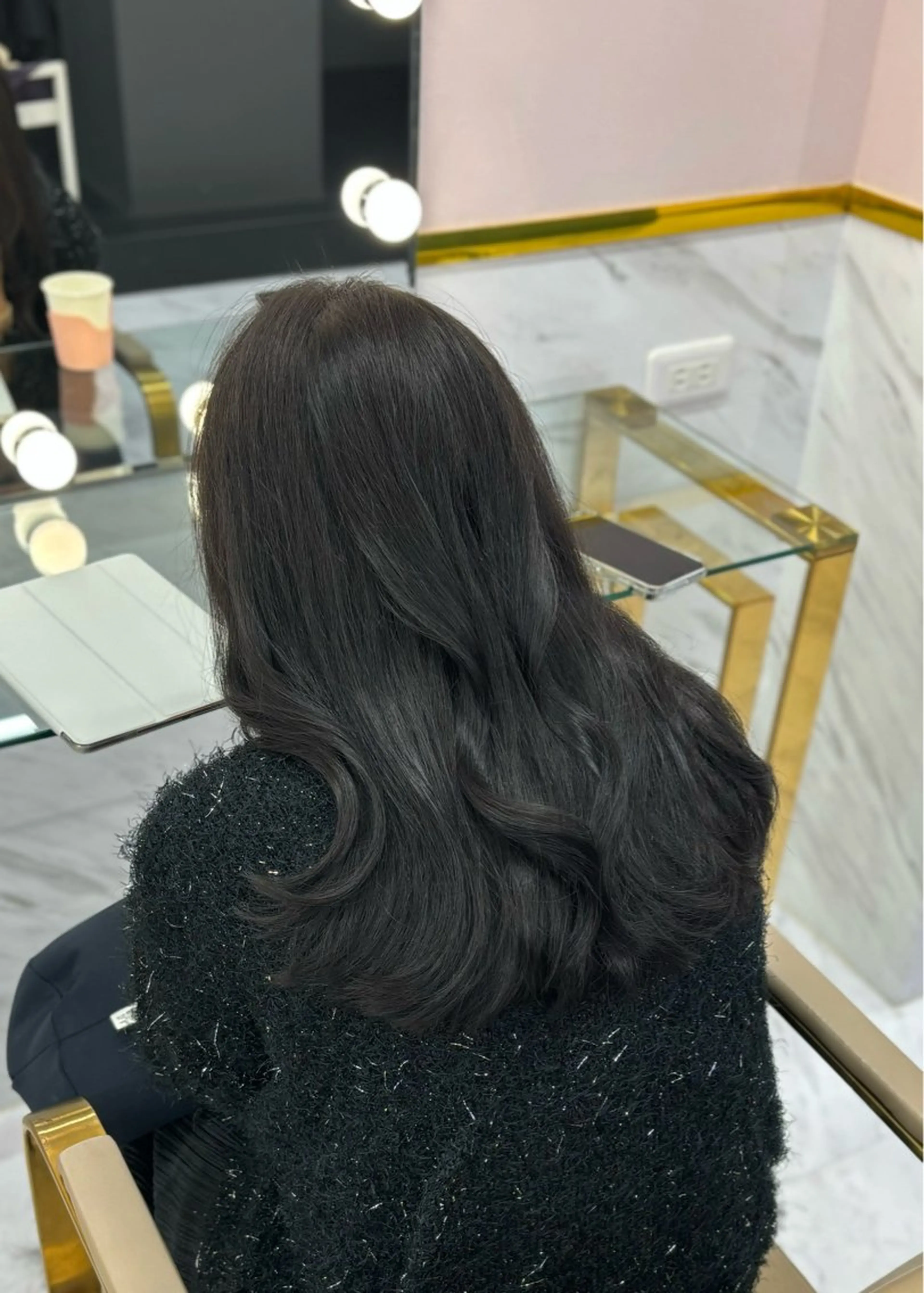 ミディアム カラー ヘアカラー 岡山 愛のヘアスタイル