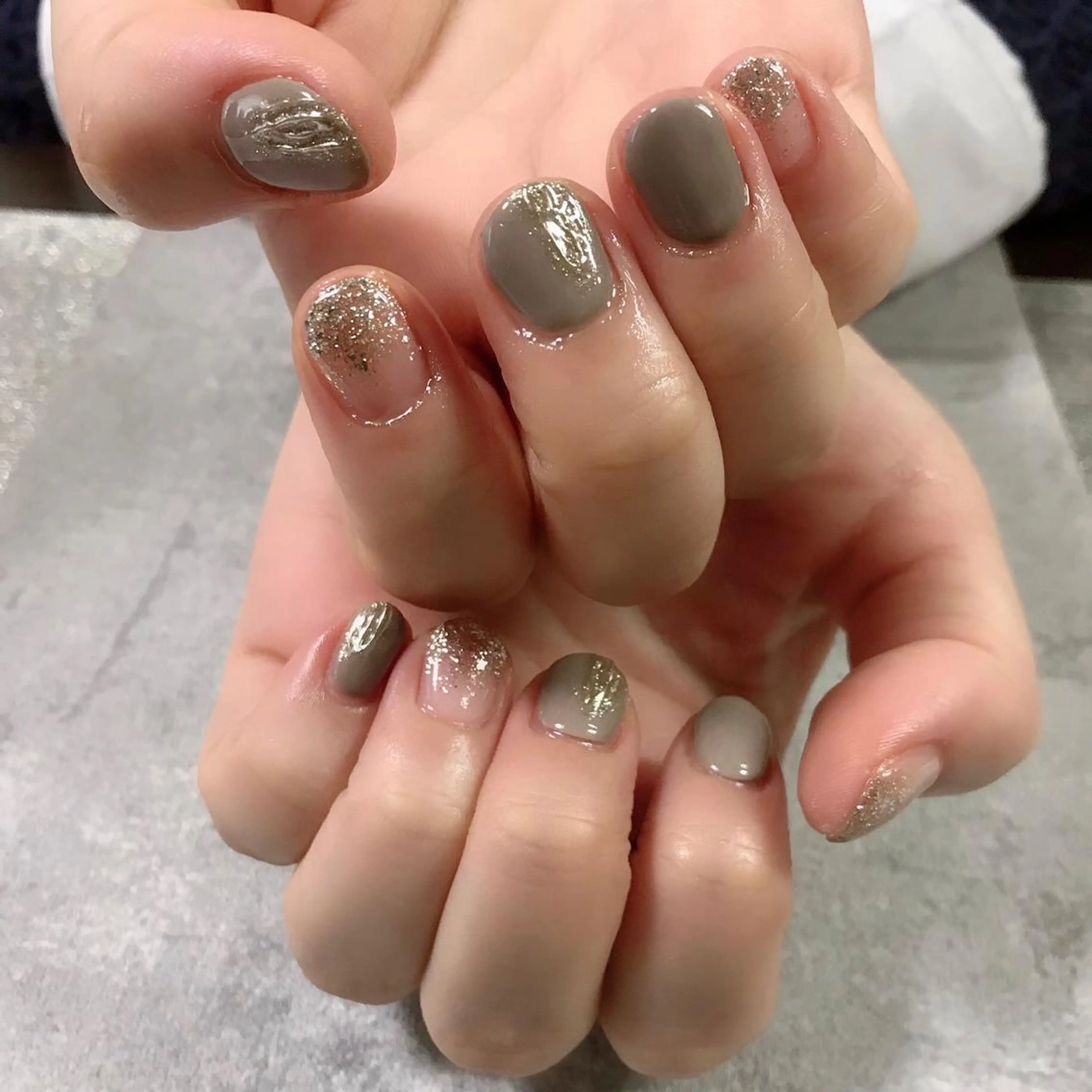 ネイル ジェルネイル ミラーネイル kikinail 溝の口のネイルデザイン