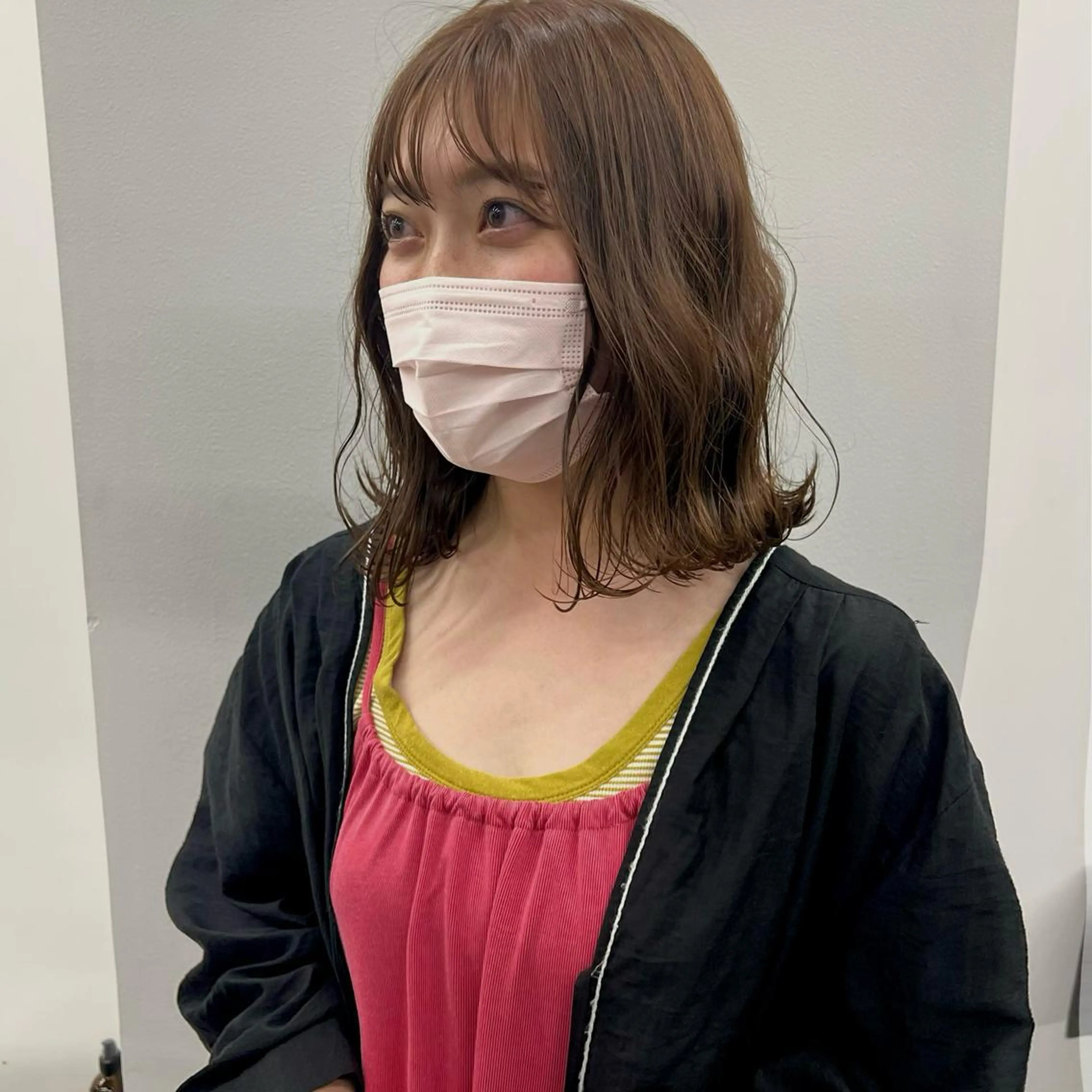 ミディアム カラー 舟橋耀/ブリーチカラ ー/レイヤーカットのヘアスタイル