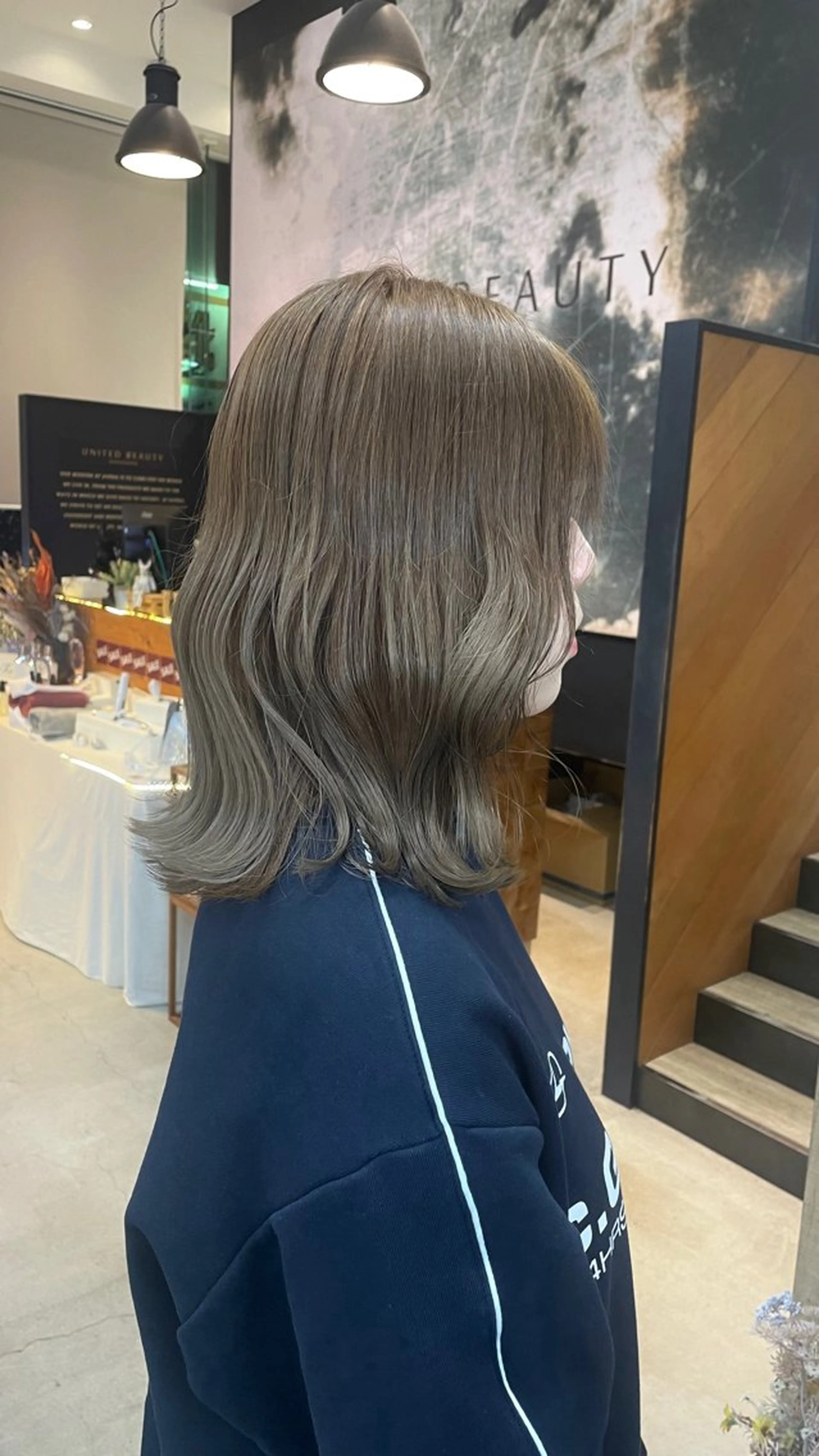 ミディアム カット ヘアカラー UNITED  BEAUTY KANAZAWA所属・テラダ ユウシン西金沢のヘアスタイル