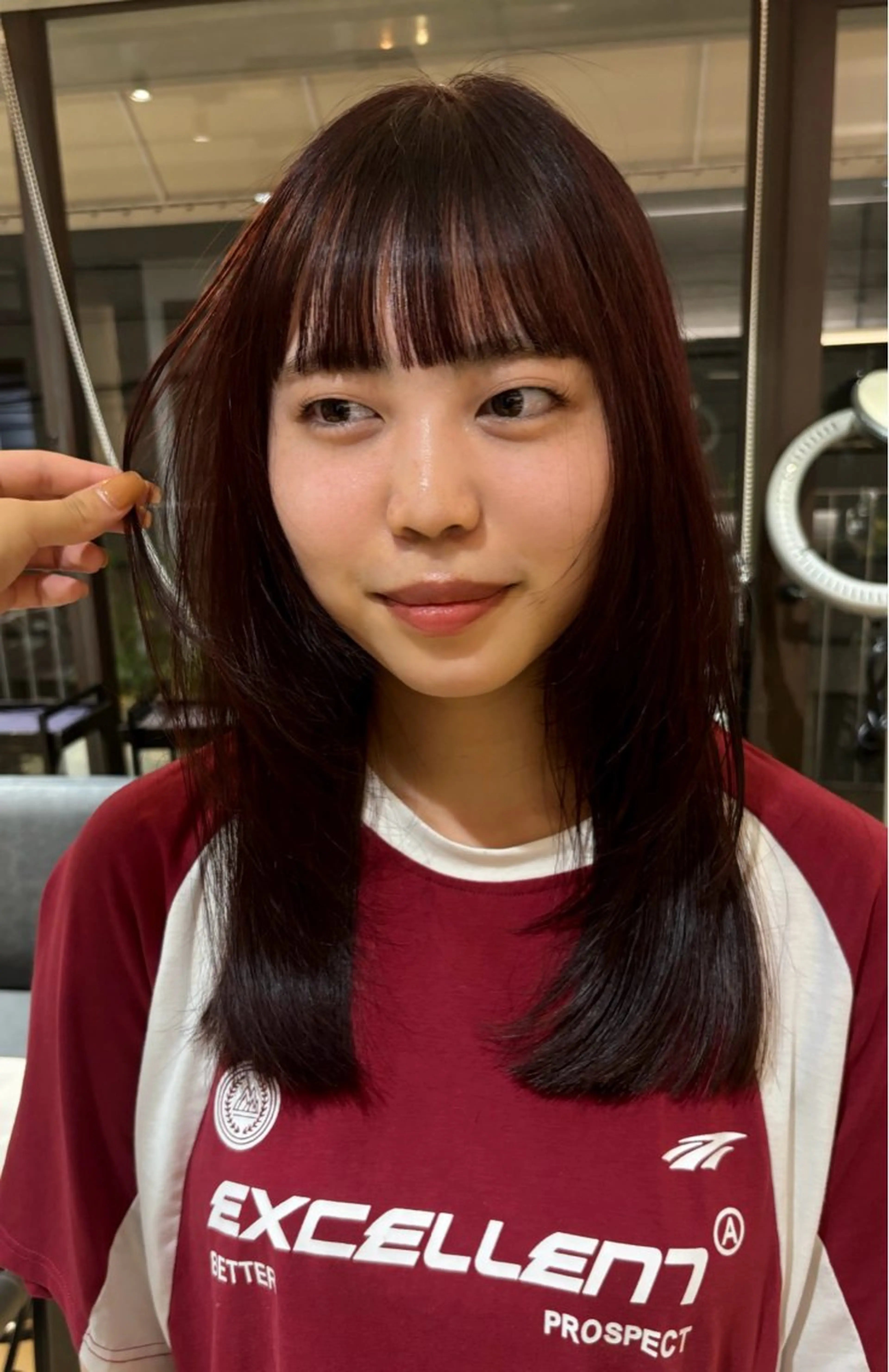 セミロング 顔まわりレイヤー 顔周りカット レイヤーカット 西荻窪駅徒歩1分✨ /Lalaのヘアスタイル