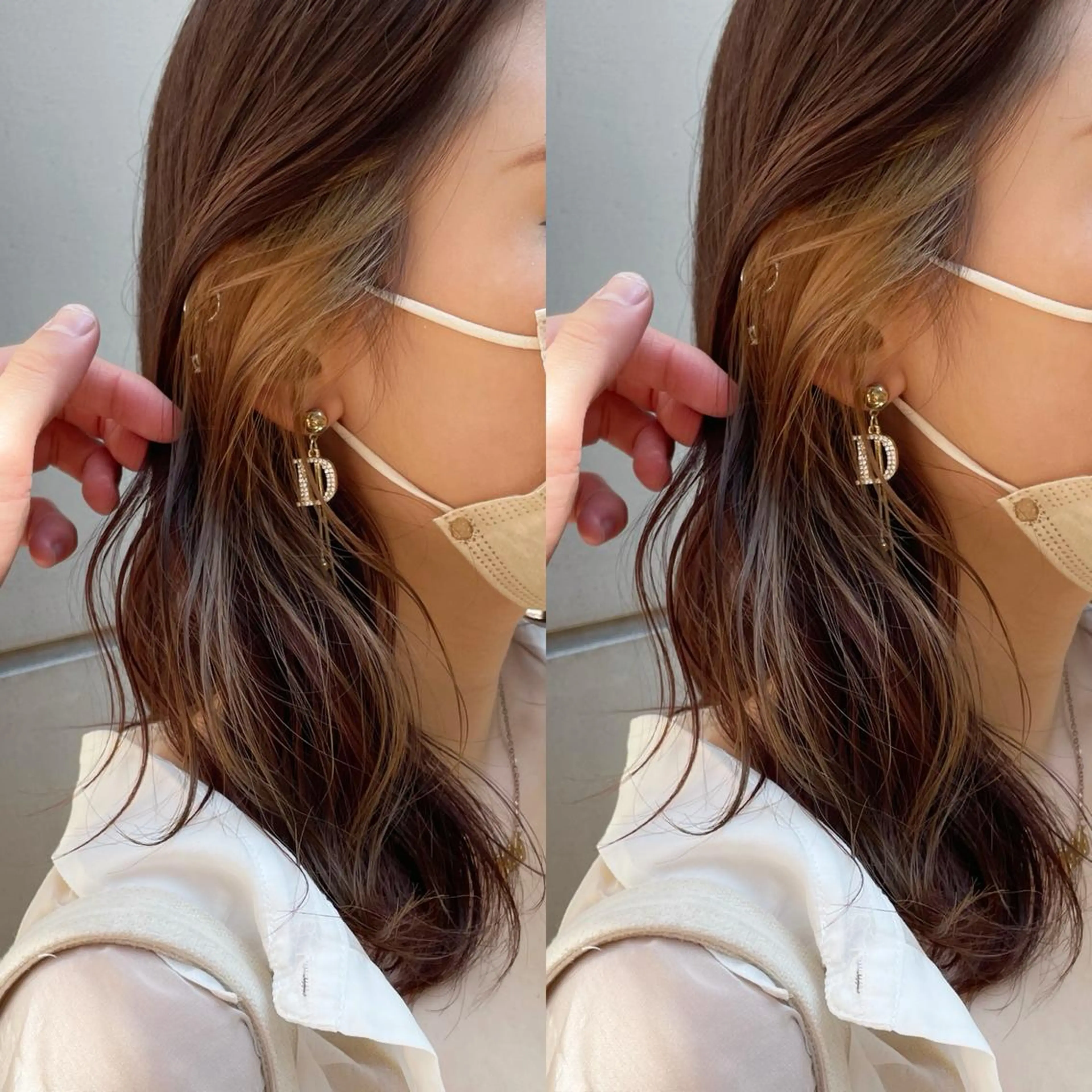 ロング カラー ベージュカラー 髪質改善🪄 イルミナカラー岩谷のヘアスタイル