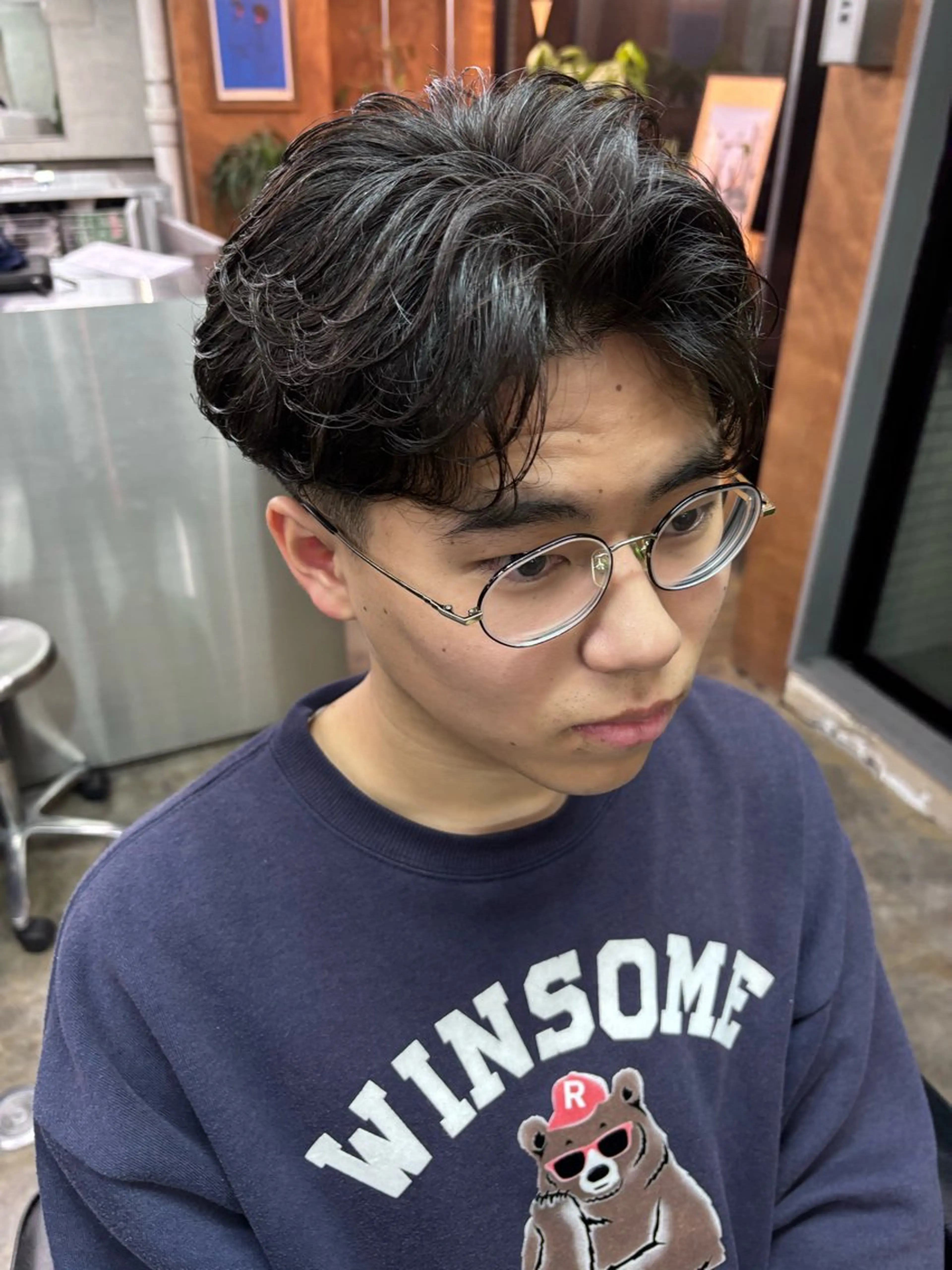 パーマ メンズ メンズパーマ 縮毛矯正 カット パーマ トリートメント 土岐 仁/メンズ専門 パーマ特化美容師🔥のヘアスタイル