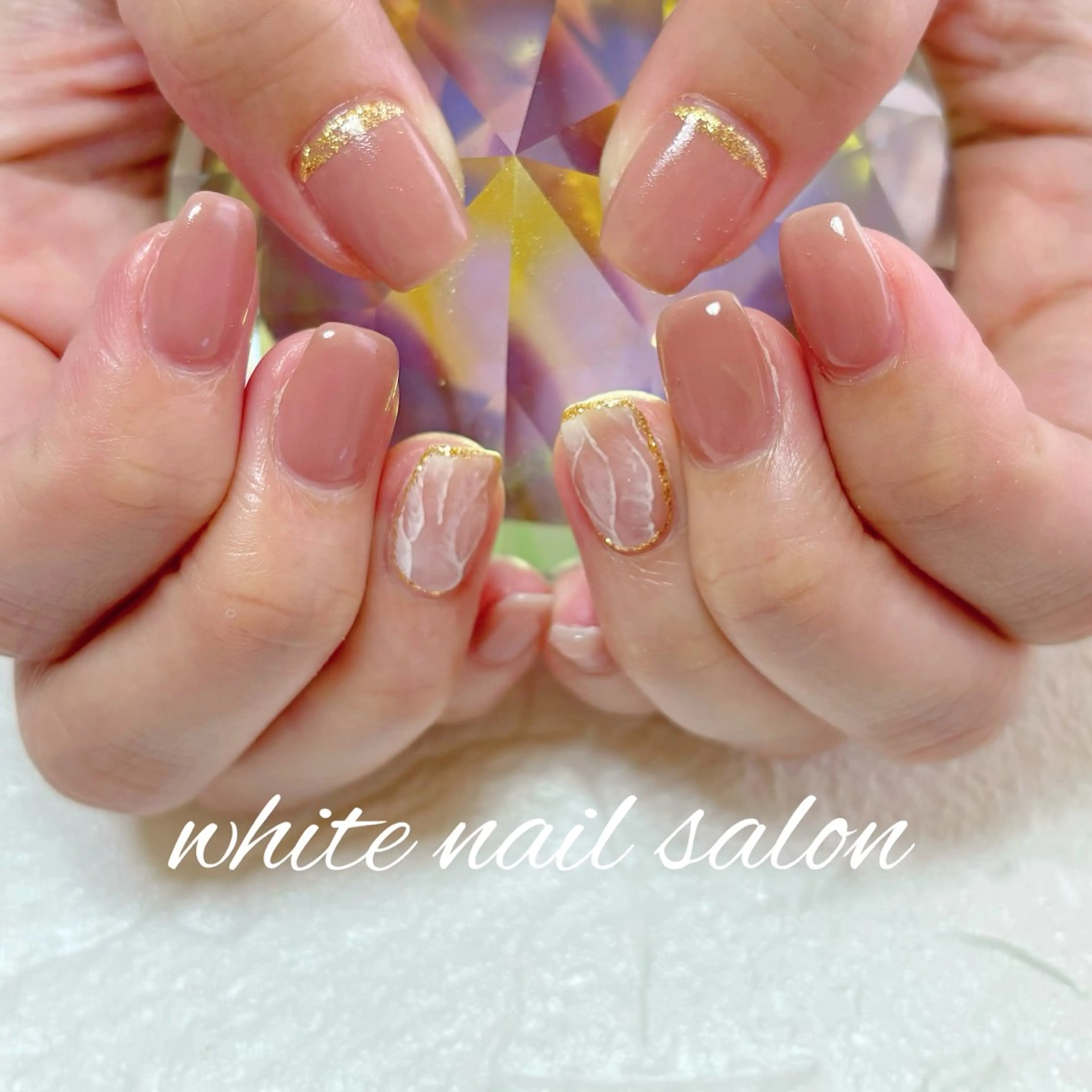 ネイル ホワイト ハンドネイル white nail salonのネイルデザイン