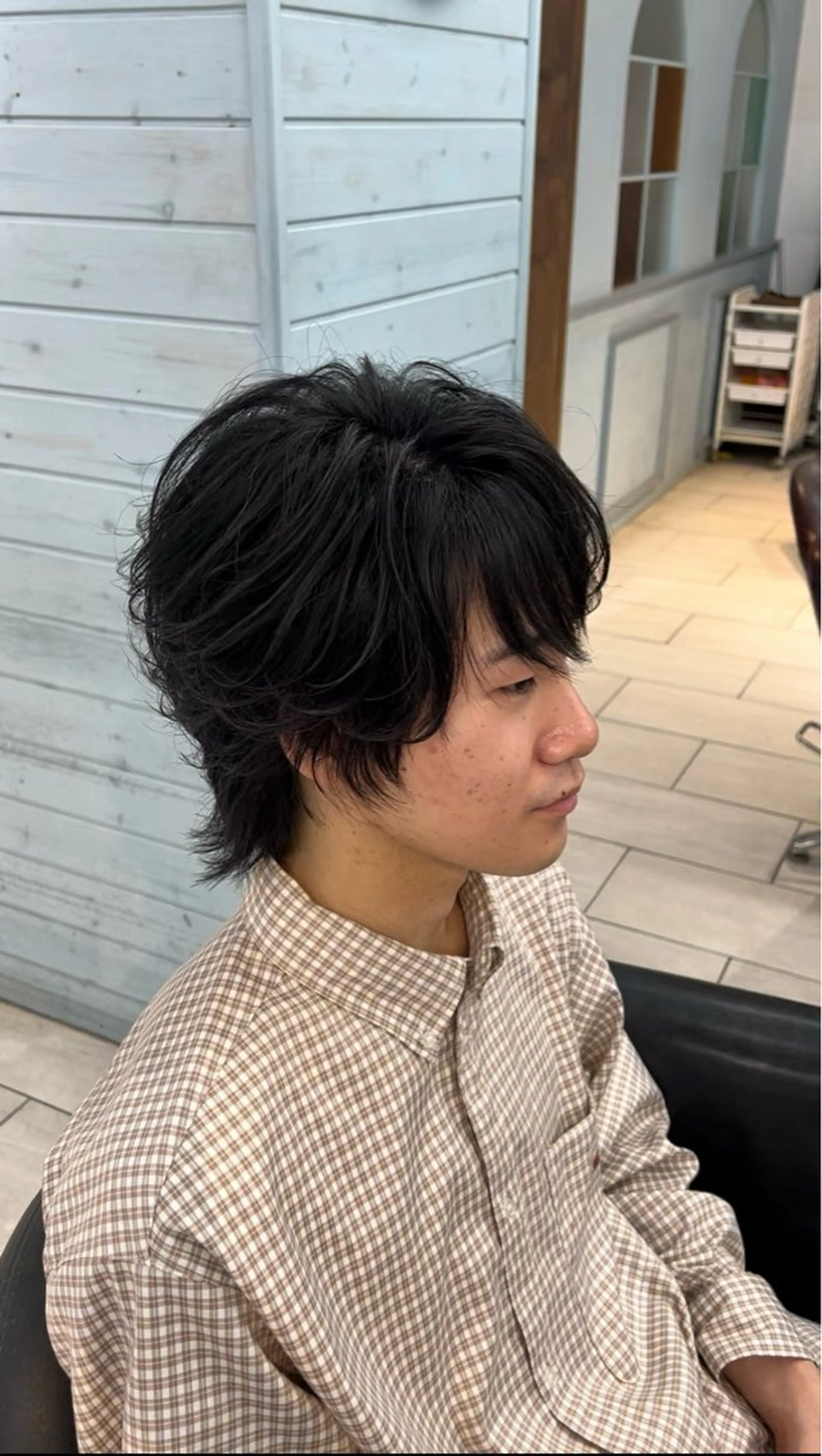 ミディアム メンズ ヘアカラー 山口 琢也のヘアスタイル