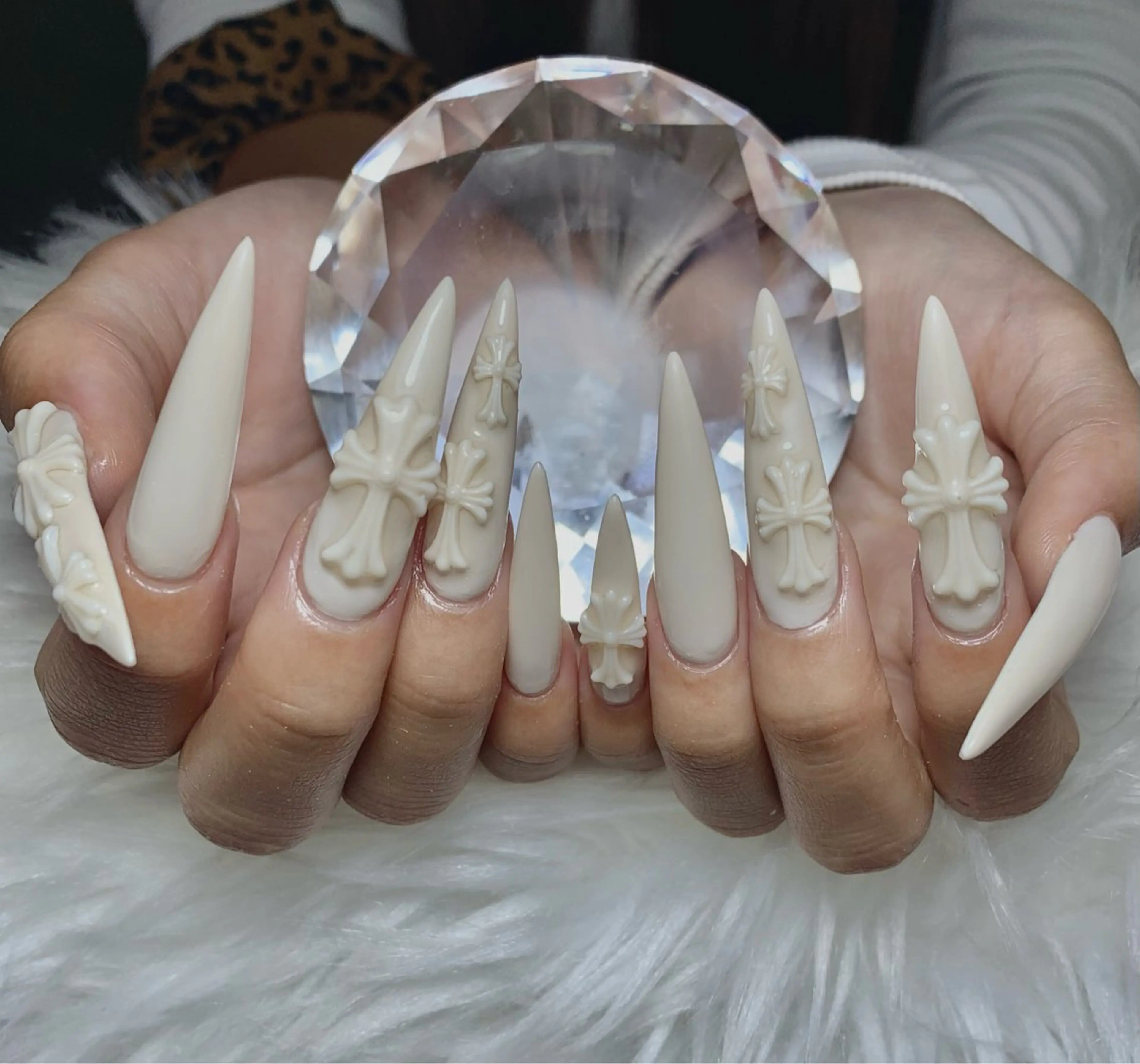 ネイル アートネイル オーロラネイル チークネイル 長さ出し フットネイル ハンドネイル 銀河_ Chan nailsのネイルデザイン