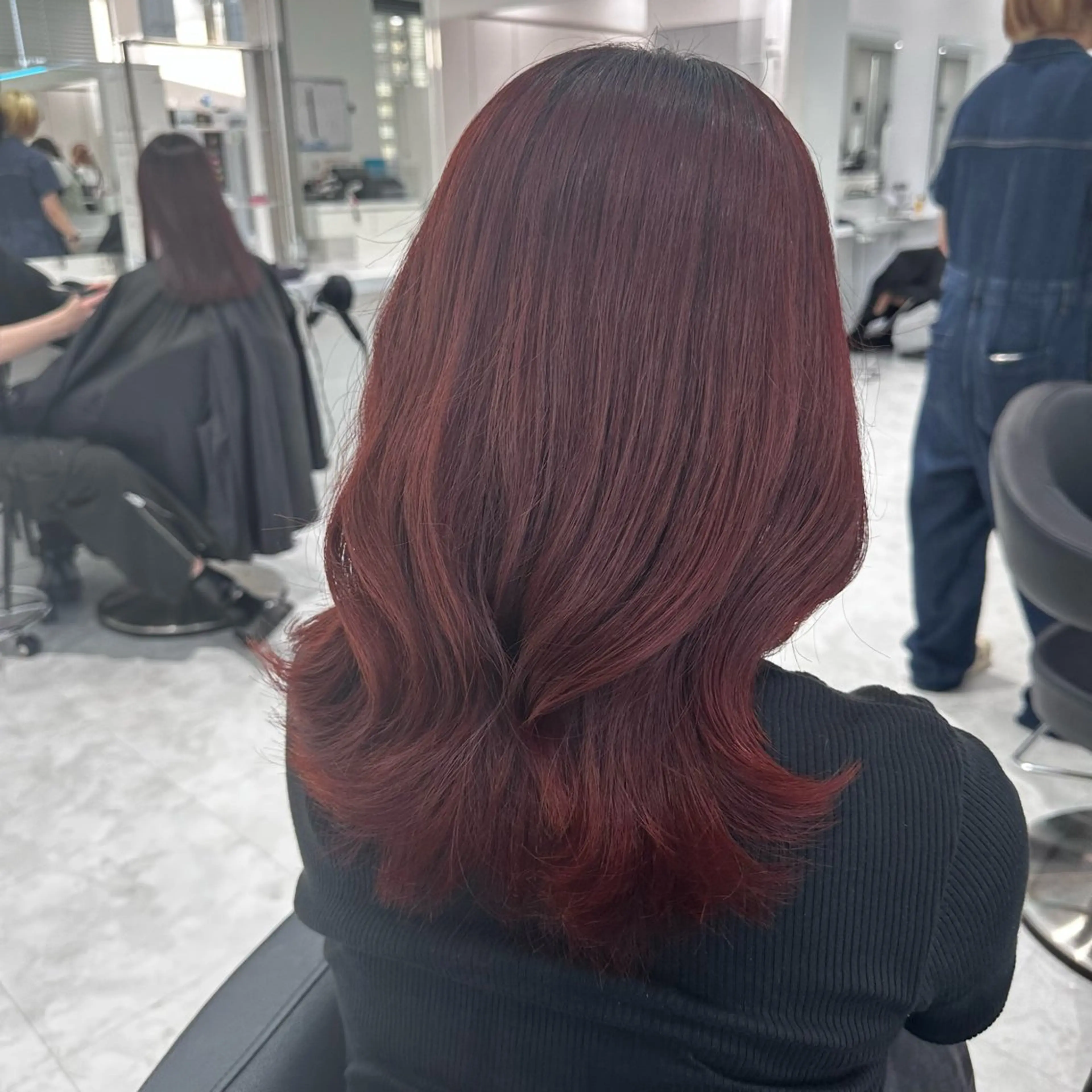 ミディアム カラー ヘアカラー ♡上品韓国髪♡ブラ ウン/SAYATOのヘアスタイル