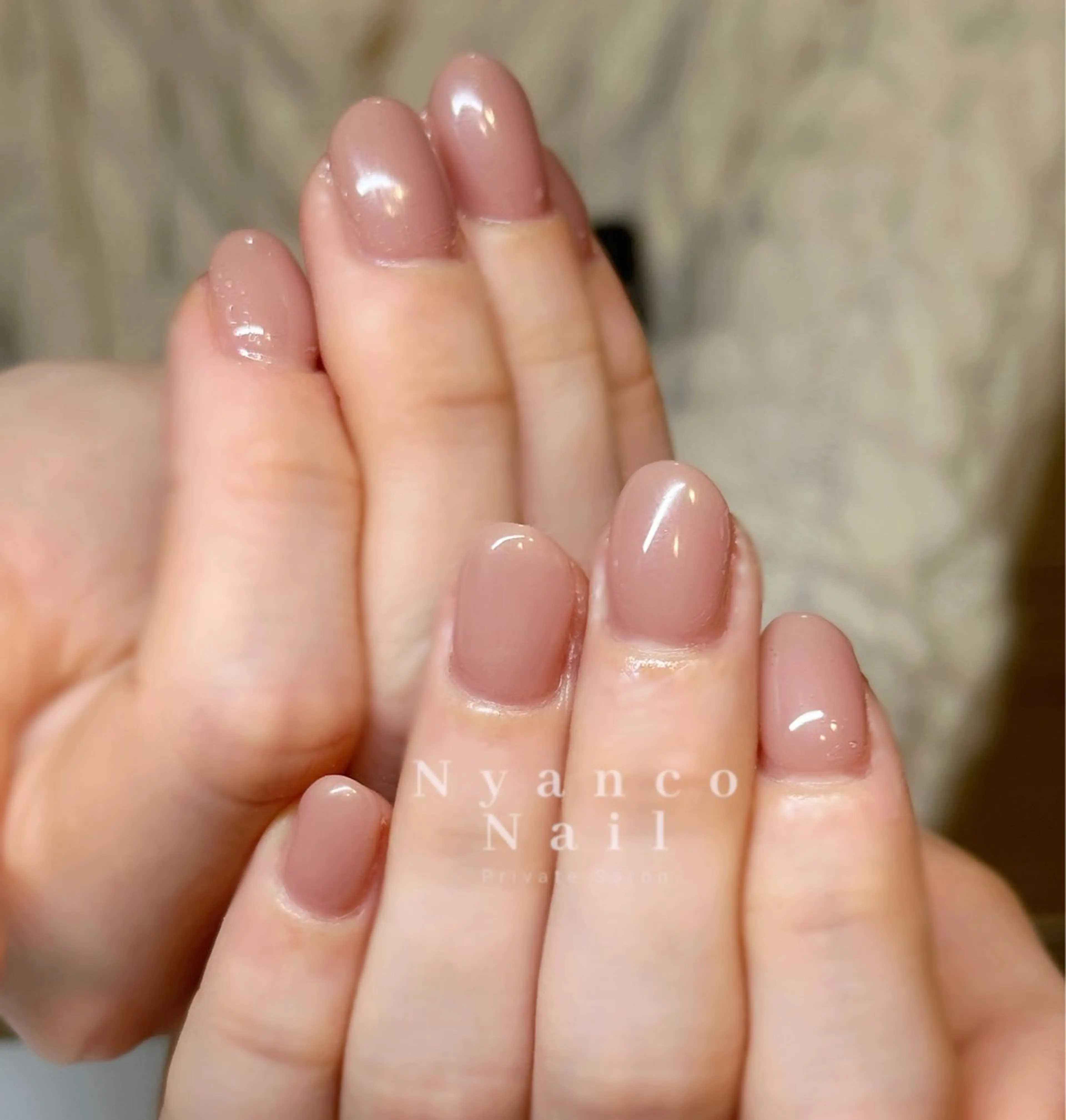 ネイル ジェルネイル オフィスネイル ワンカラーネイル ピンク 春ネイル Nyanco Nailのネイルデザイン