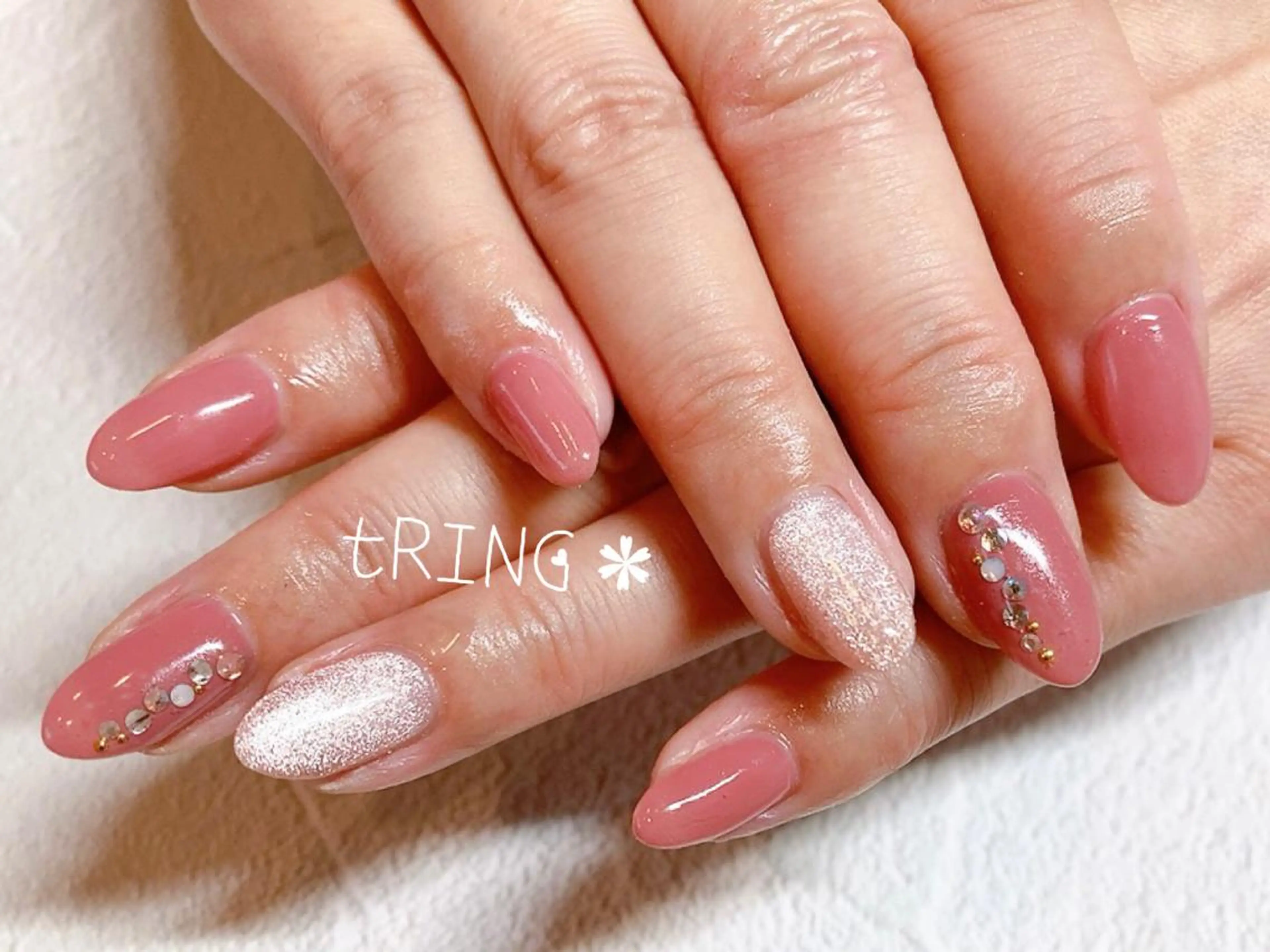 ネイル ハンドネイル tRING＊ しいの木台のネイルデザイン