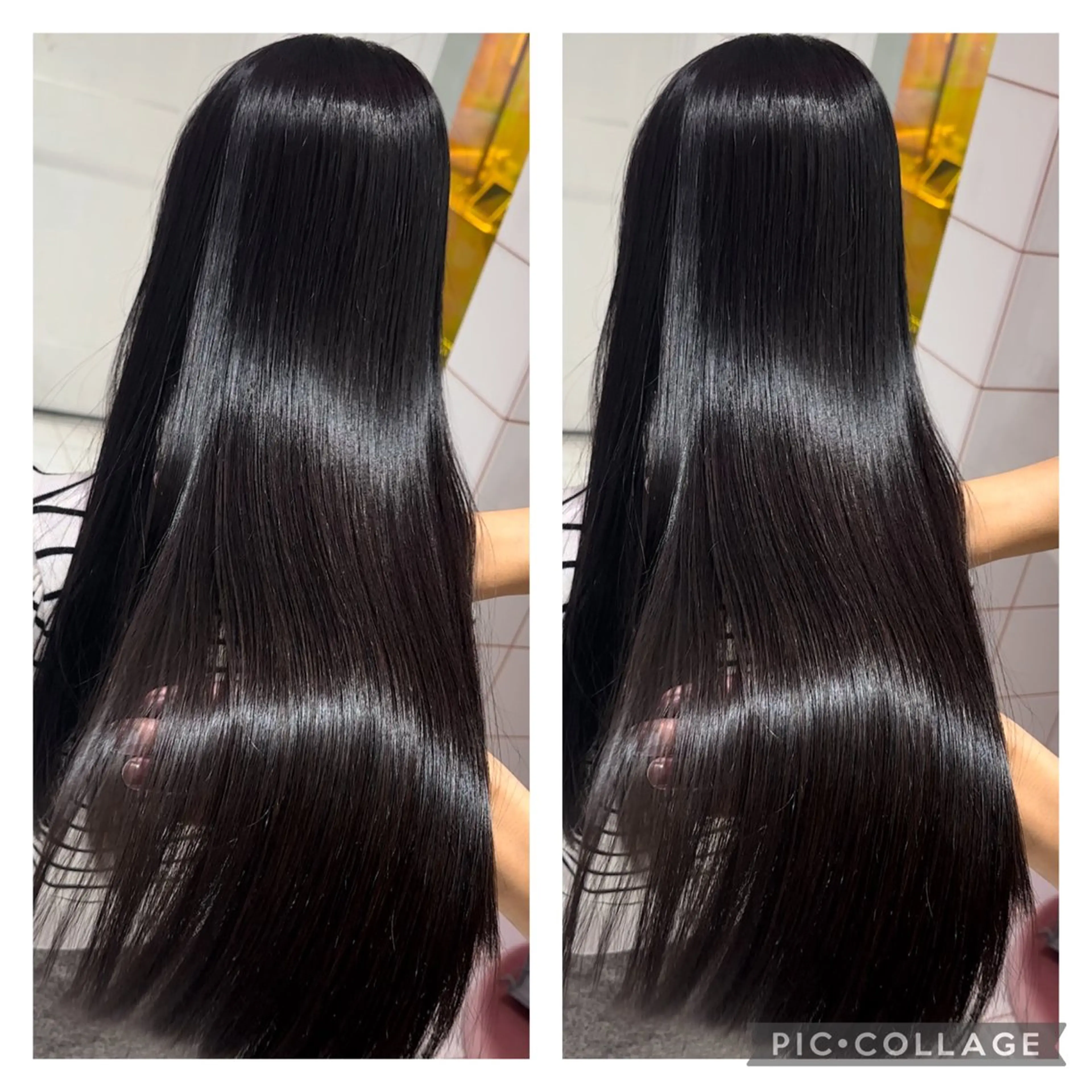 ロング パーマ 郁弥モテショート💕 髪質改善ストレートのヘアスタイル