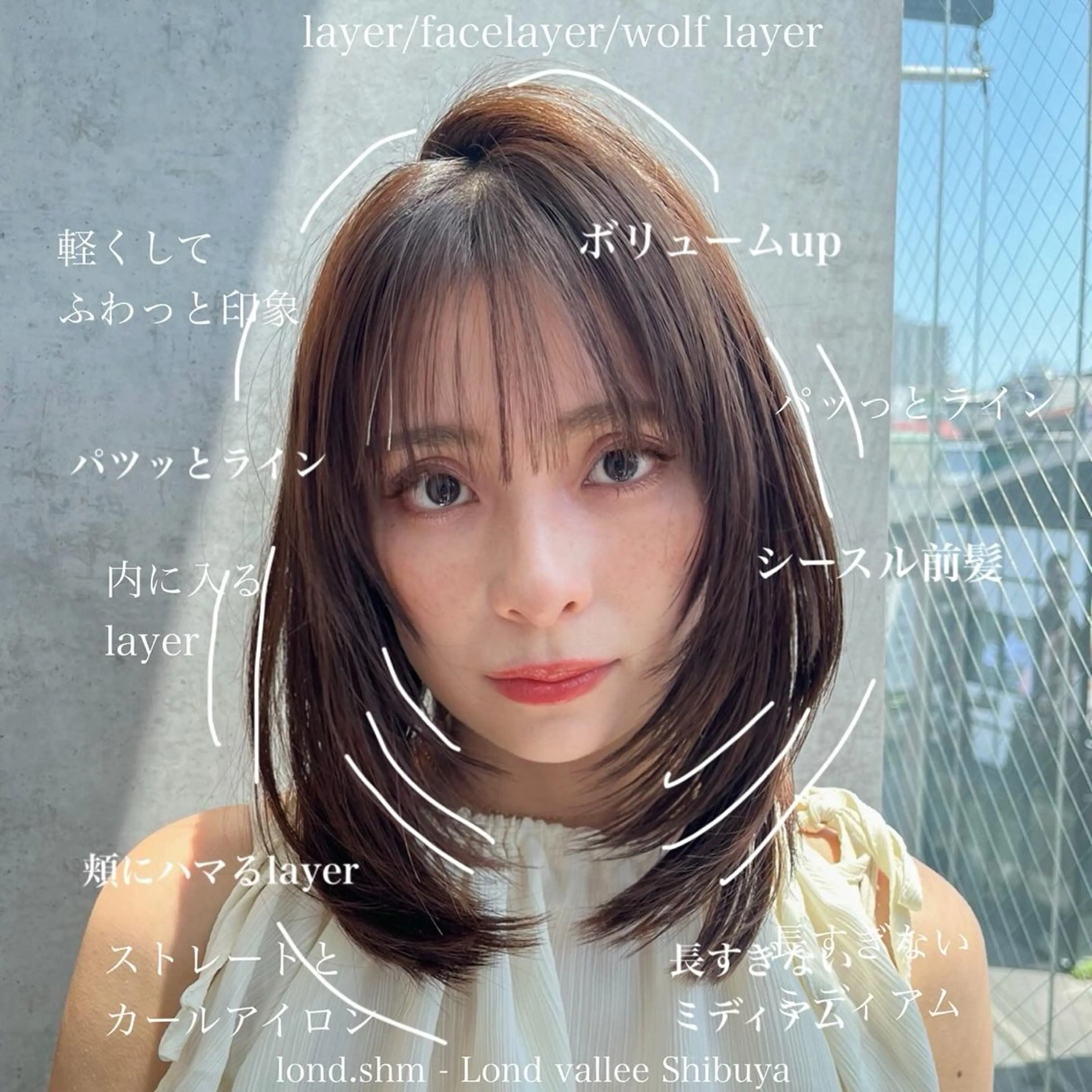 ミディアム カラー 山崎/ボブ縮毛矯正 レイヤー髪質改善のヘアスタイル