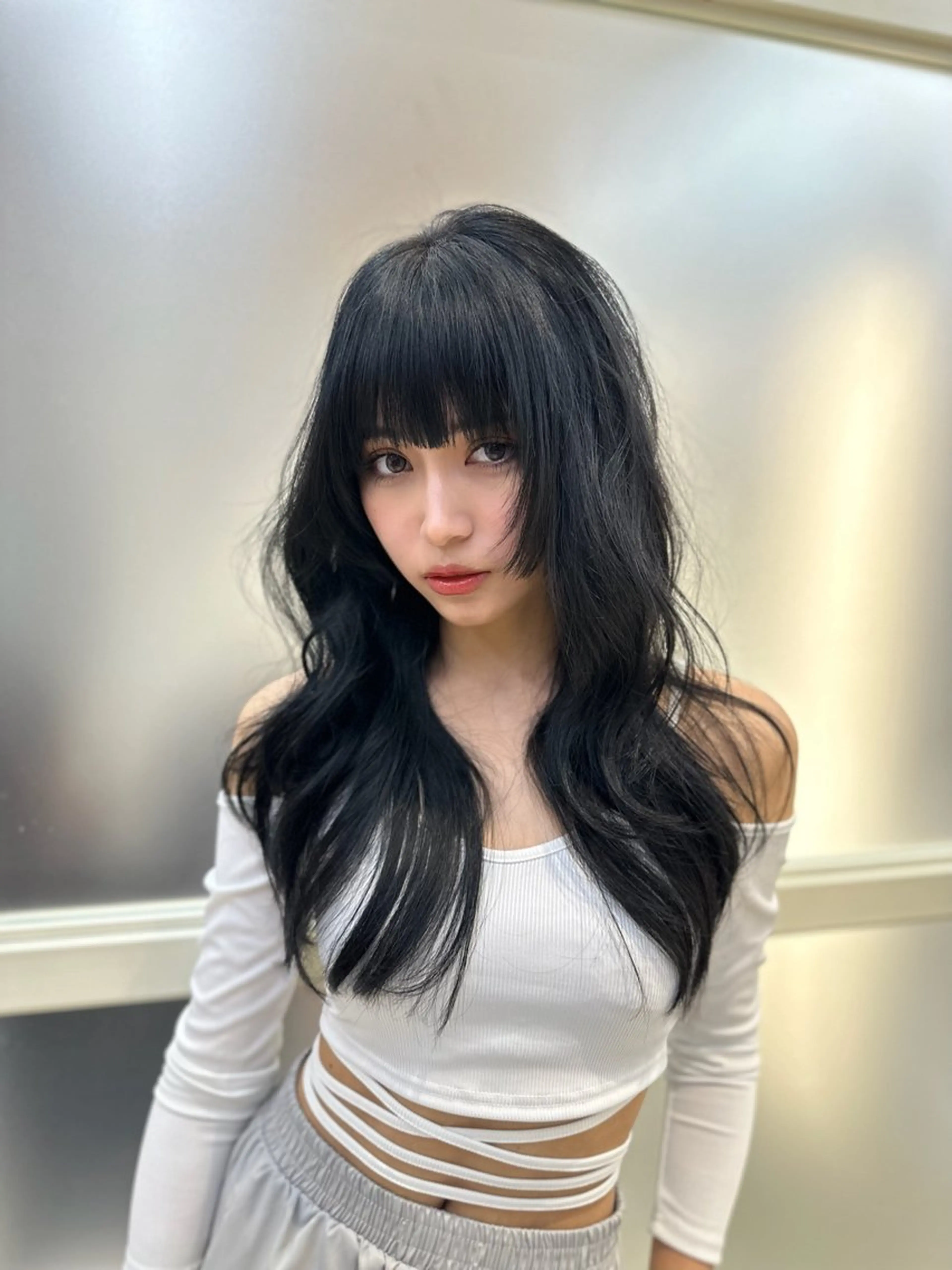 ロング 前髪顔まわりカット 🌈中村海聖のヘアスタイル