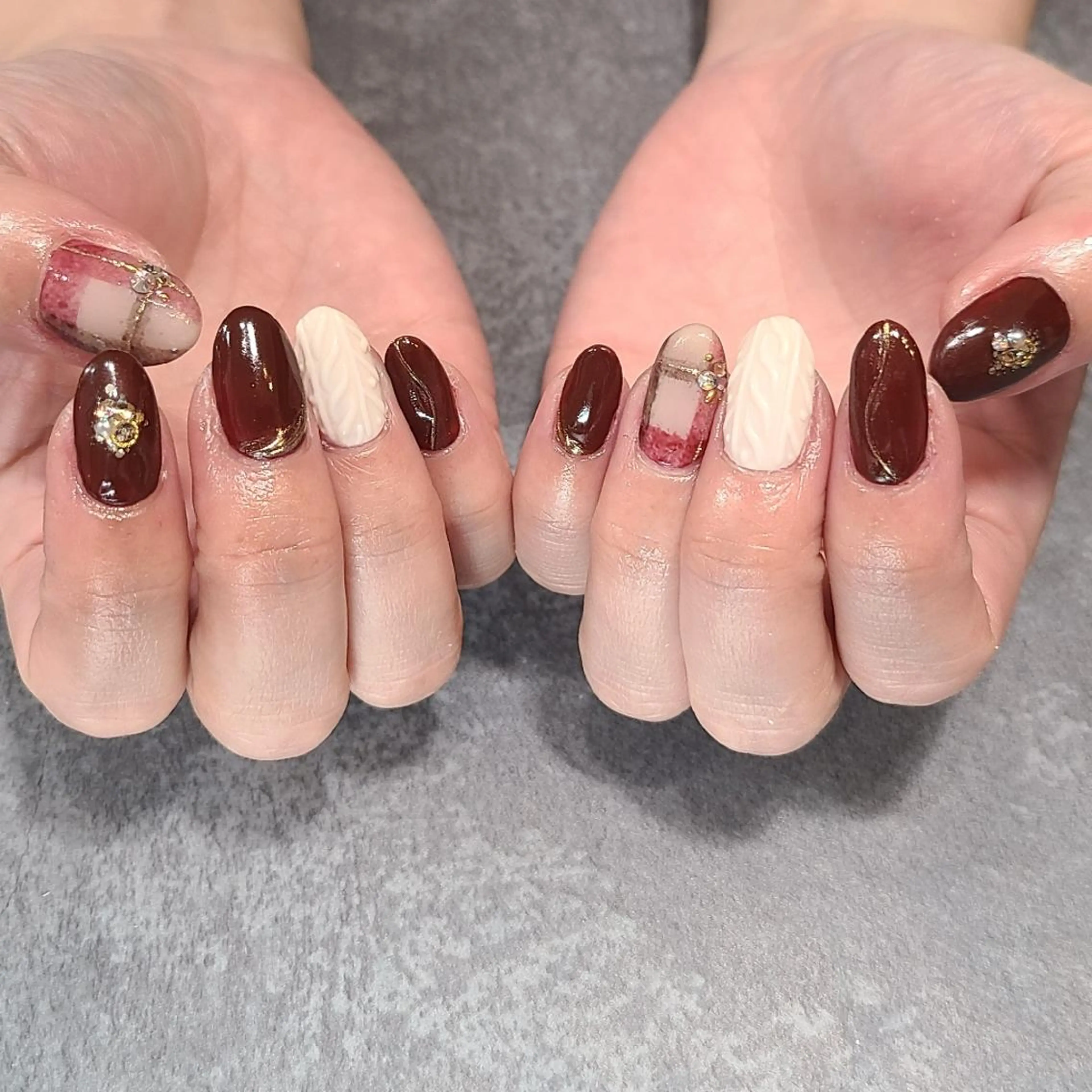 ネイル マットネイル ミラーネイル ハンドネイル NOGUCHI  KANAのネイルデザイン