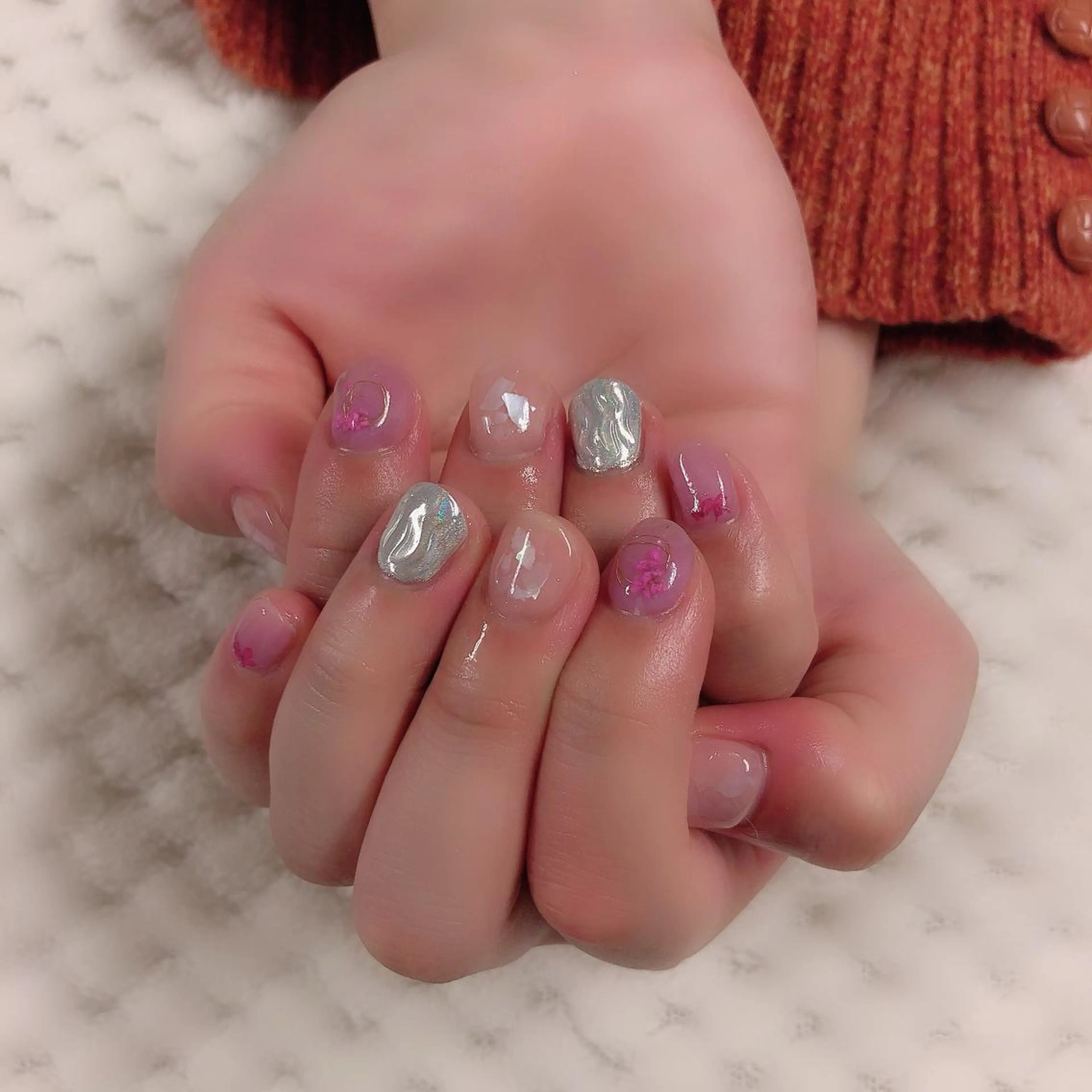 ネイル ミラーネイル ono megumiのネイルデザイン