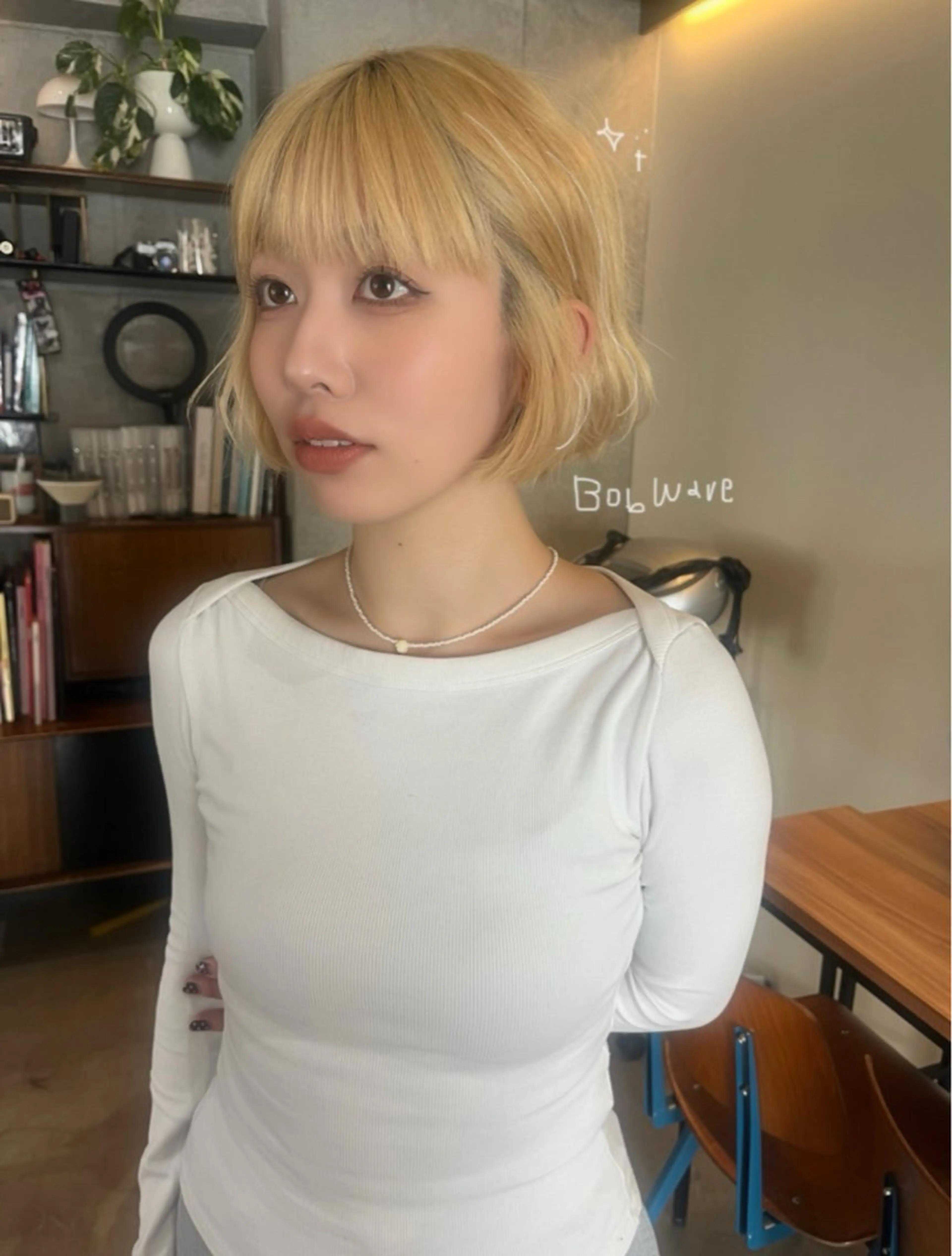 ショート ボブ 韓国ボブ/ハッシュ カットKIRAのヘアスタイル