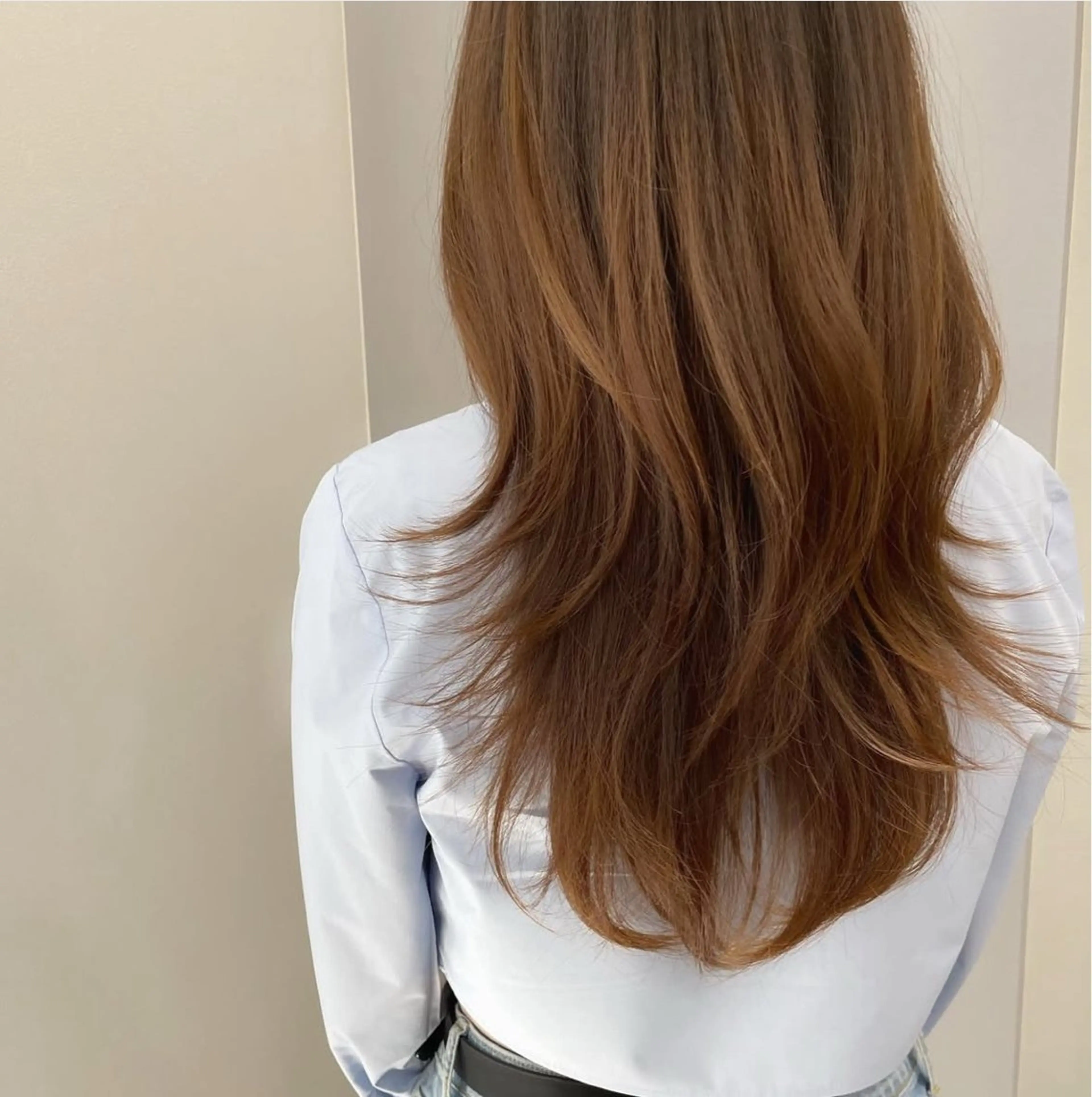 ロング ハッシュカット KANAMI日暮里 韓国ヘア・メイクのヘアスタイル