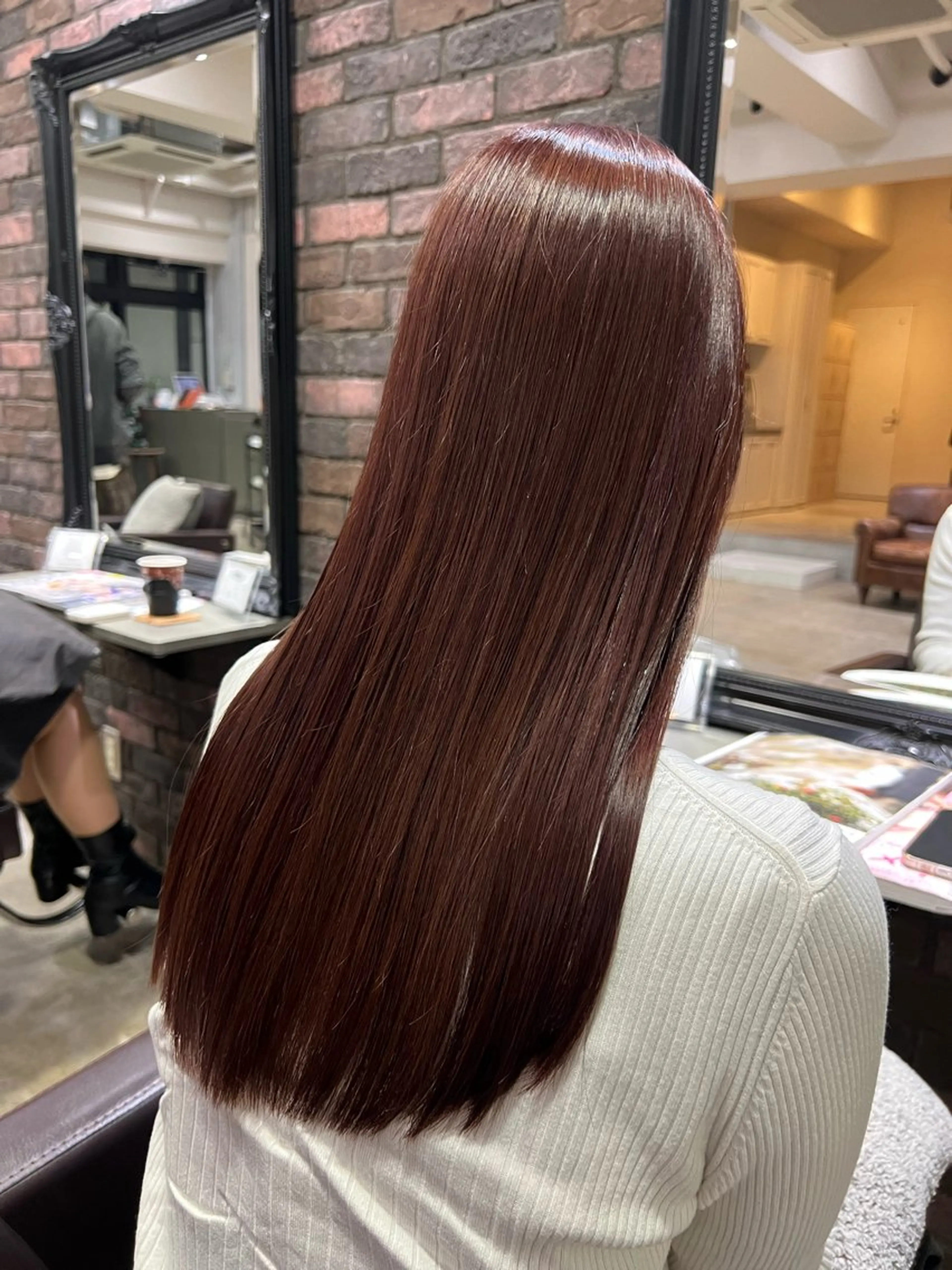 ロング カット 縮毛矯正 トリートメント 🌱髪質改善×艶髪 🌱【天神美容室】のヘアスタイル