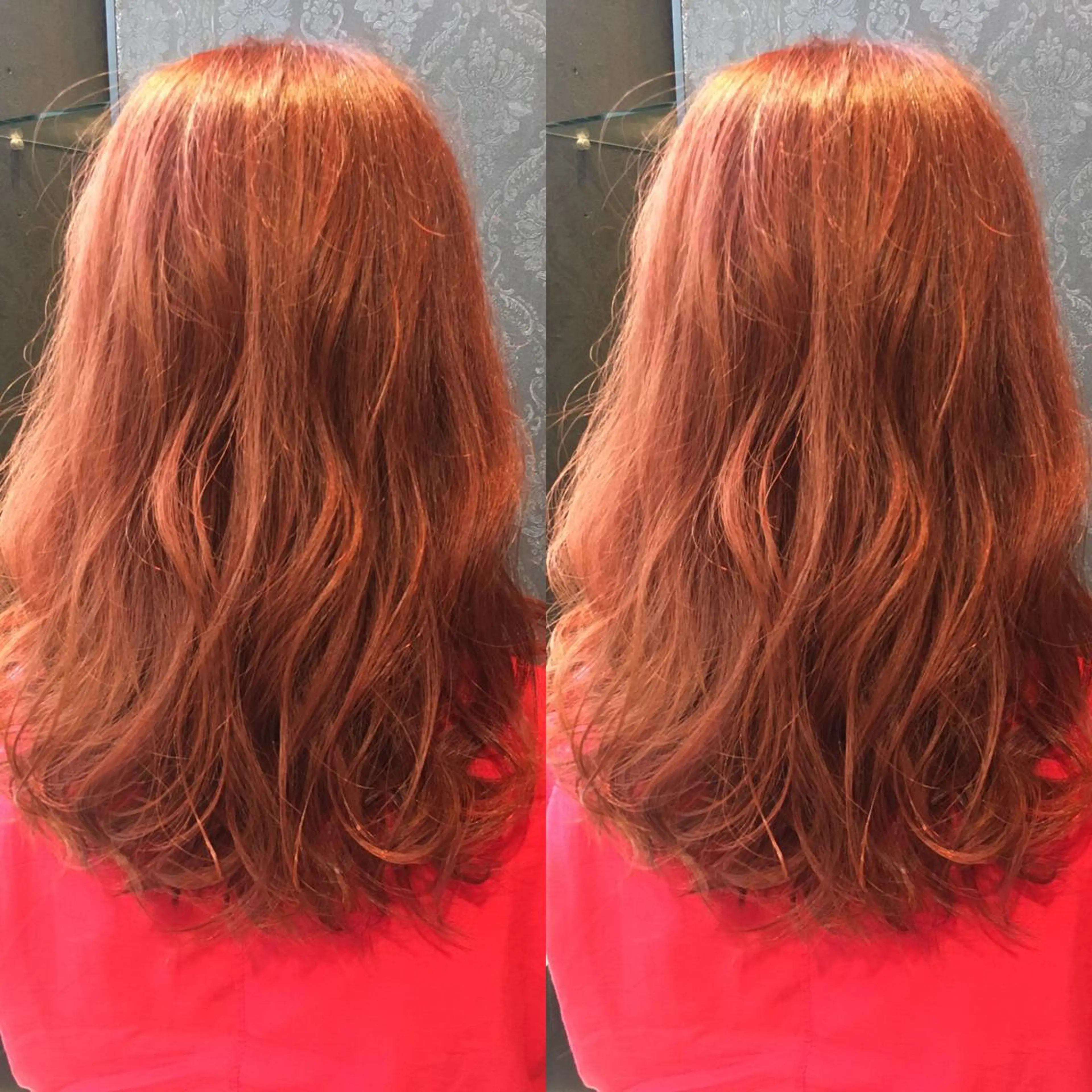 ミディアム カラー ブリーチ ピンクカラー レッドカラー 髪質改善美容師 中村 一のヘアスタイル