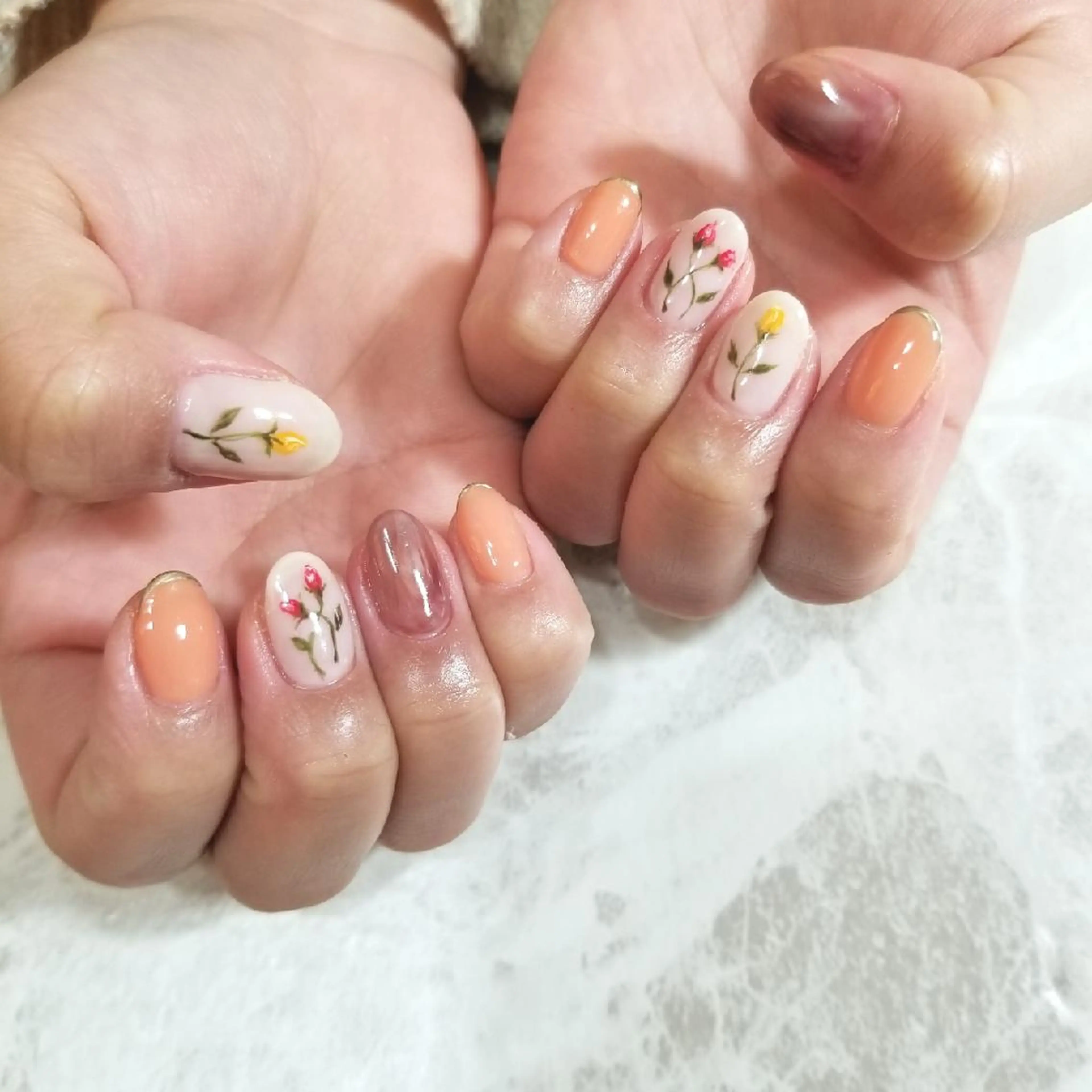 ネイル ハンドネイル nijiiro🌈 サトウのネイルデザイン